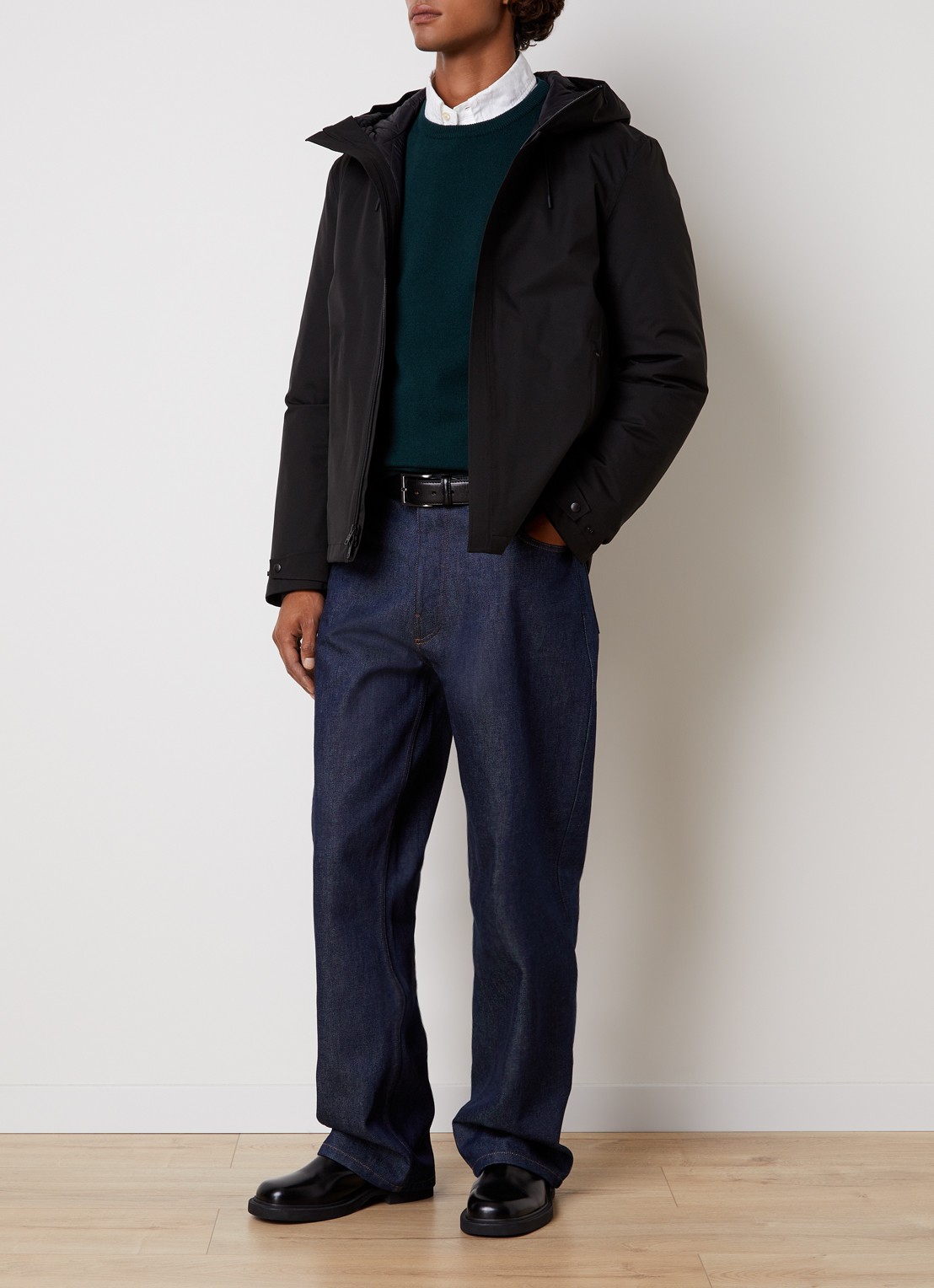 Woolrich Crestmont 3-in-1 gewatteerde parka met uitneembare voering - voorkant 6 zwart