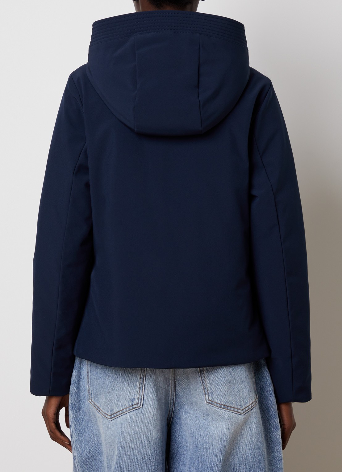 Woolrich Gewatteerd jack met donsvulling en ritszakken - achterkant 4 royalblauw