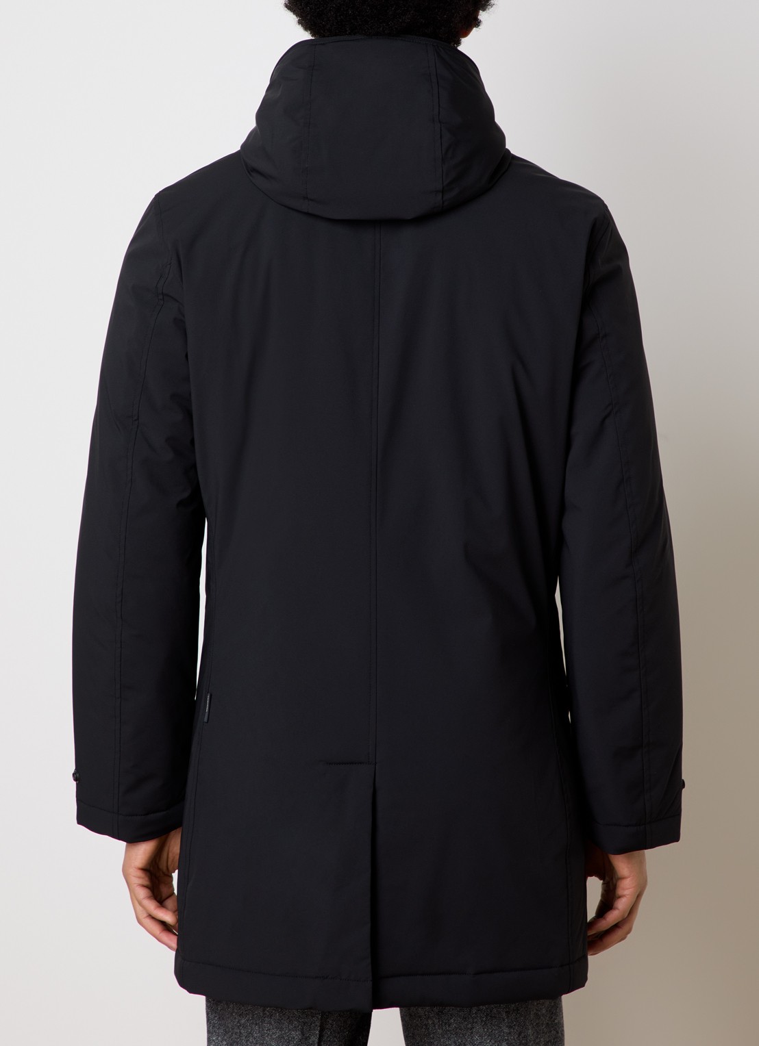 Woolrich Gewatteerde parka met afneembare capuchon - achterkant 6 zwart