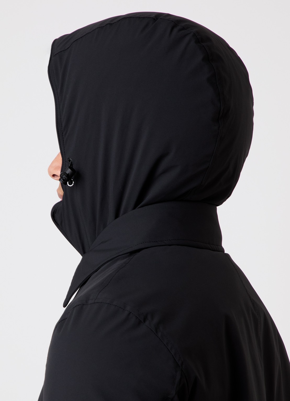 Woolrich Gewatteerde parka met afneembare capuchon - detail 2 zwart