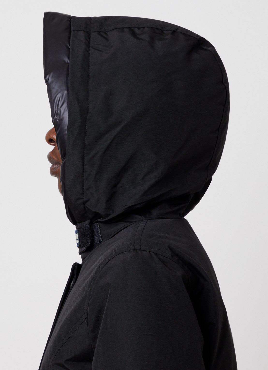 Woolrich Gewatteerde parka met donsvulling en opgestikte zakken - detail 2 zwart