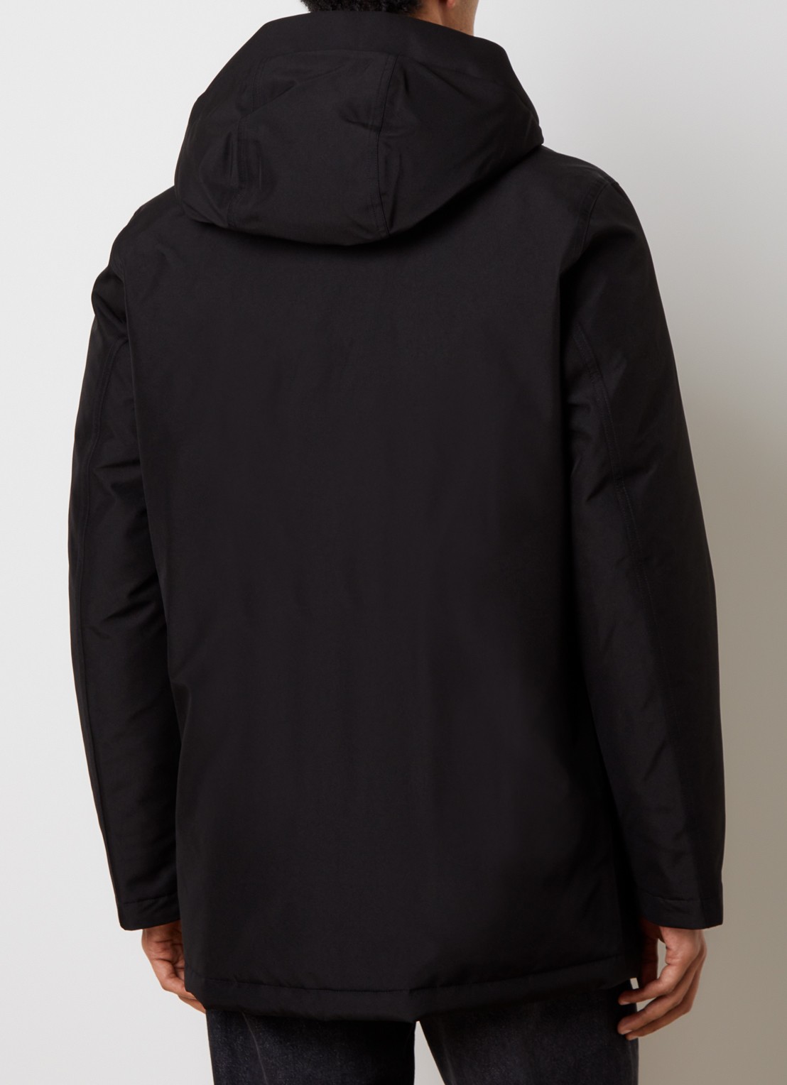 Woolrich Gewatteerde parka met donsvulling - achterkant 6 zwart