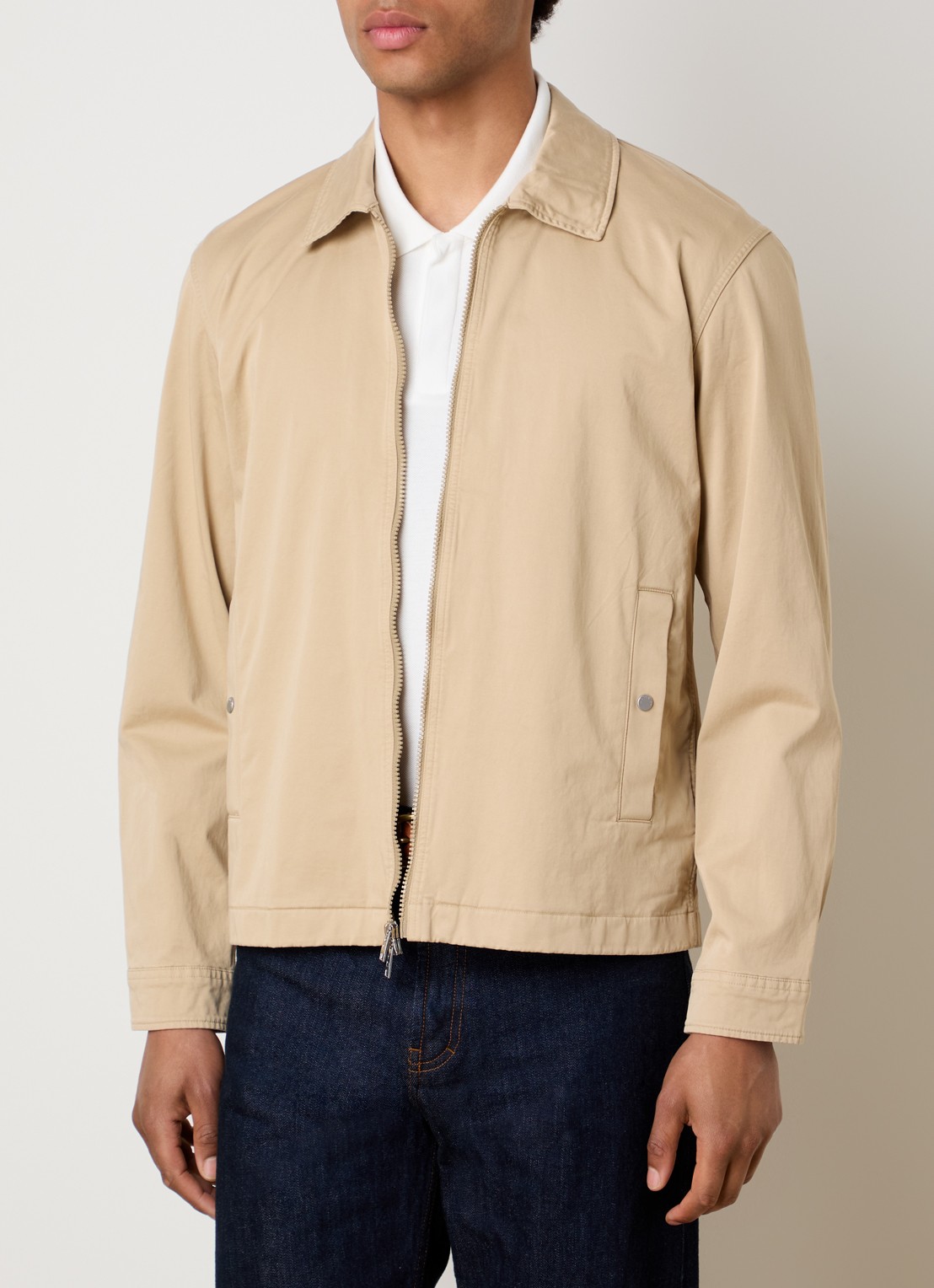 Woolrich Jack met steekzakken - detail 2 khaki