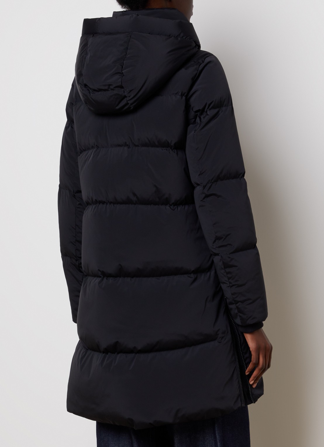 Woolrich Kelly gewatteerde parka met donsvulling en steekzakken - achterkant zwart