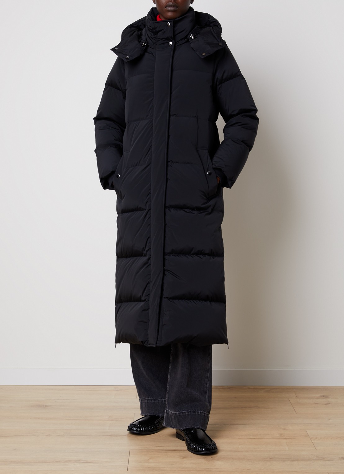 Woolrich Kelly gewatteerde parka met donsvulling en steekzakken - detail 3 zwart