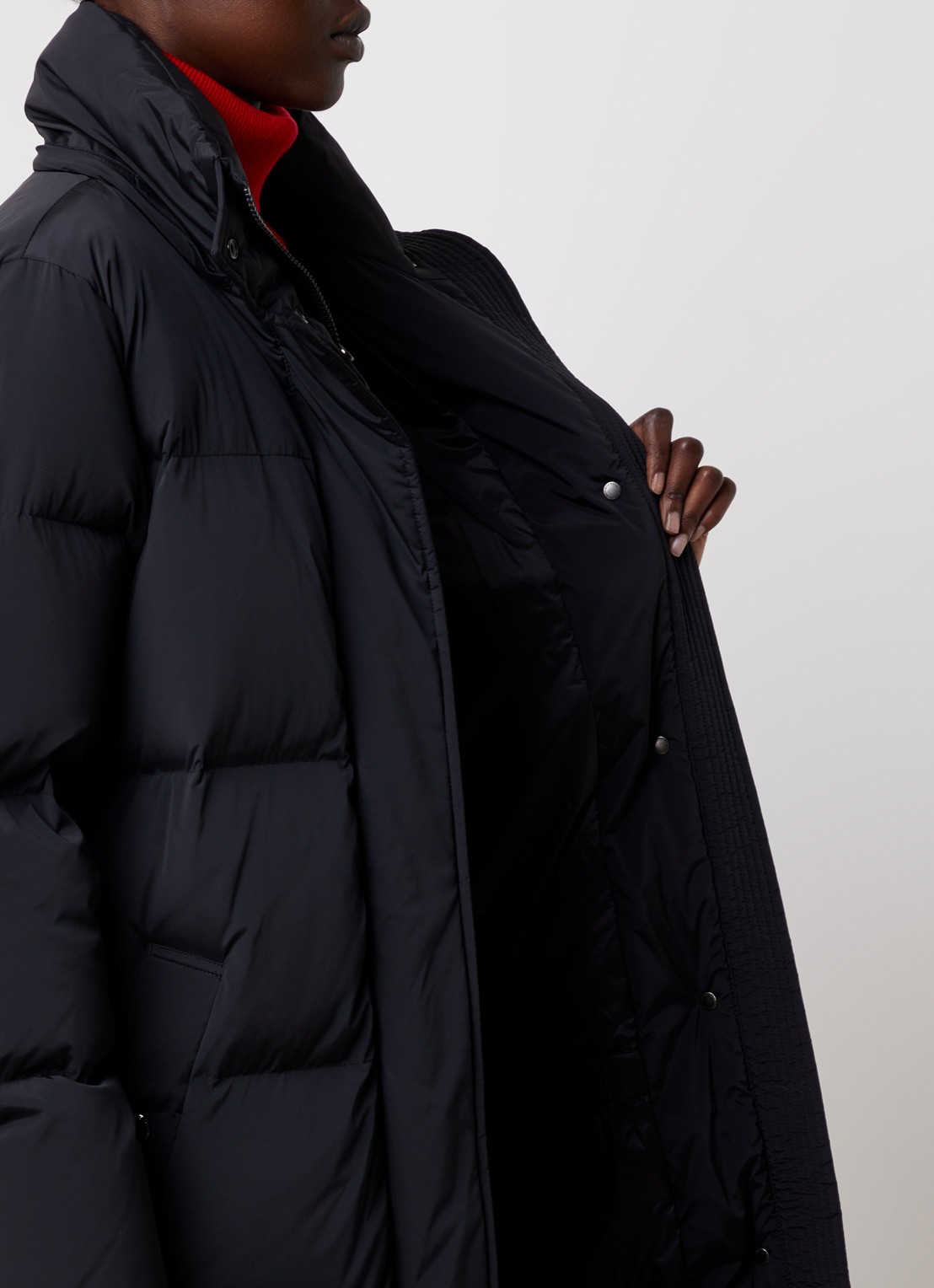 Woolrich Kelly gewatteerde parka met donsvulling en steekzakken - detail 5 zwart
