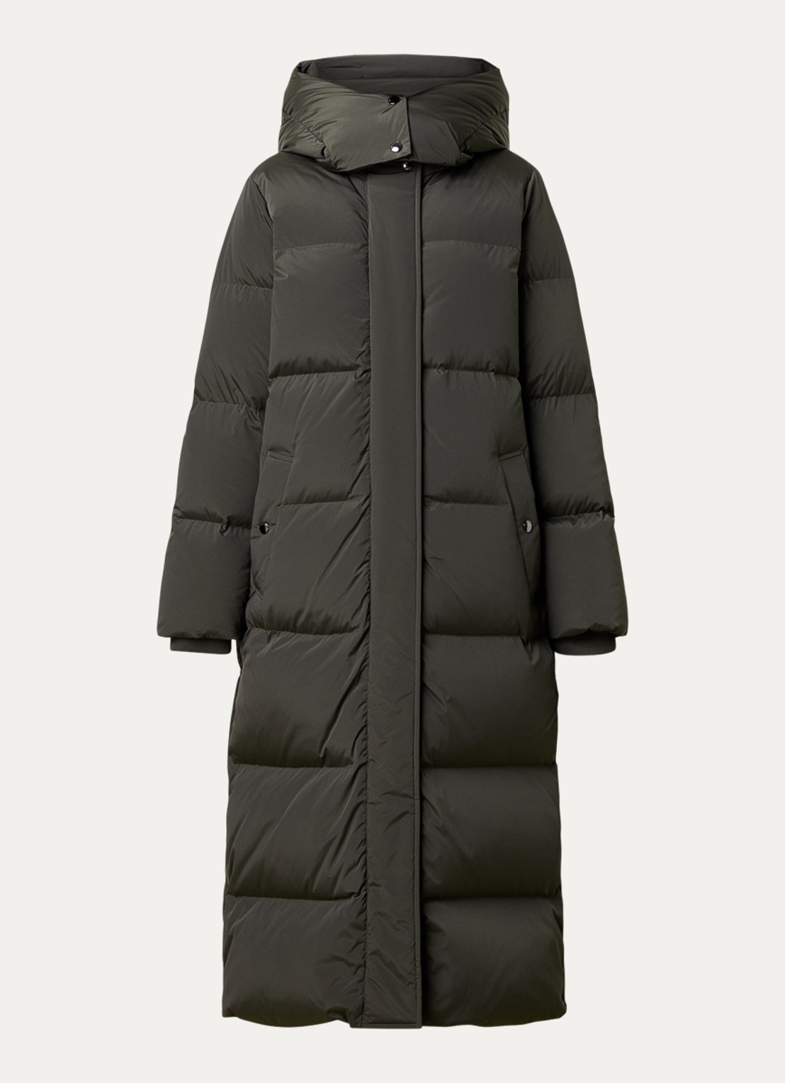Woolrich Kelly gewatteerde parka met donsvulling en steekzakken - voorkant 5 bronsgroen