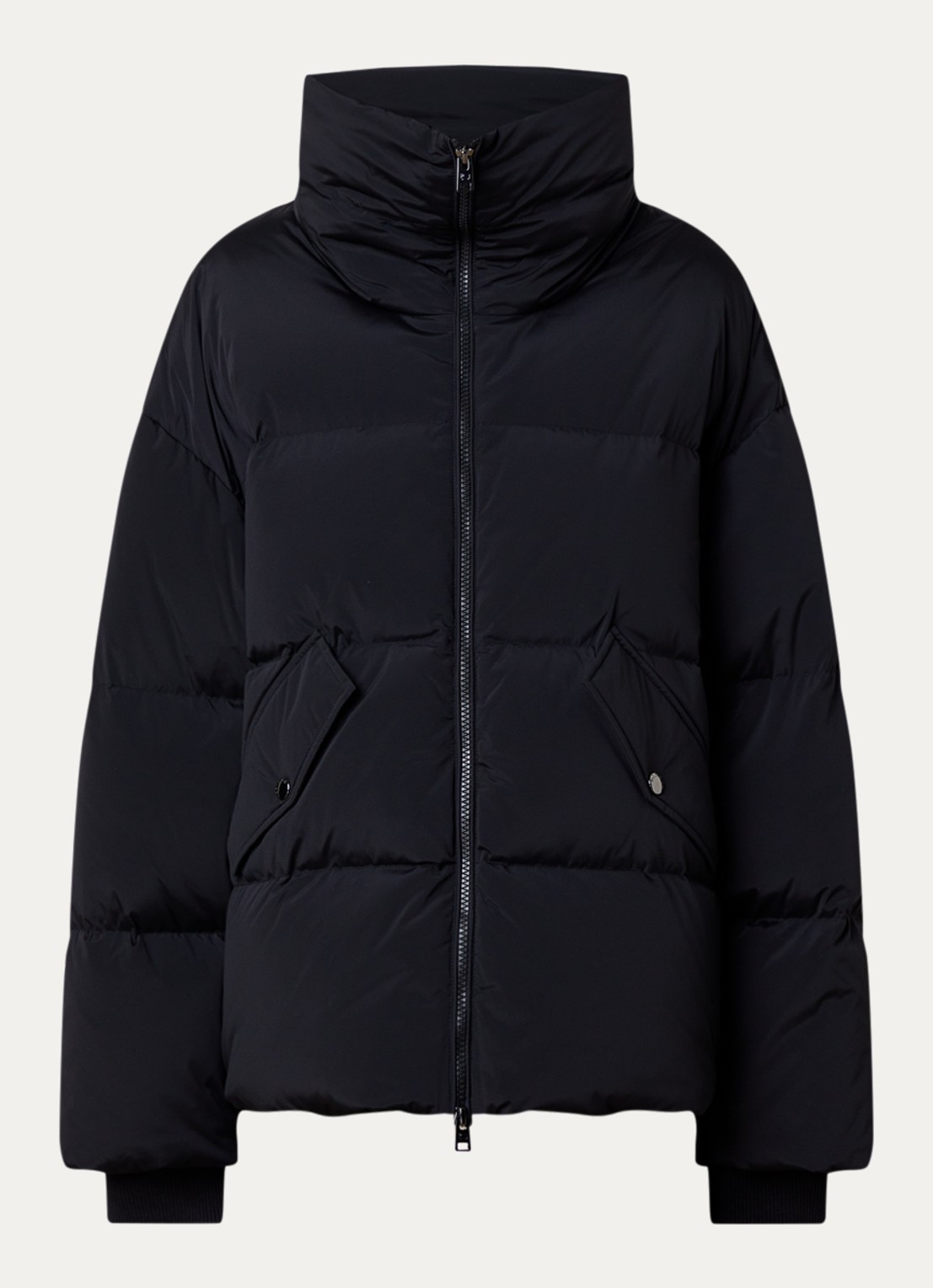 Woolrich Kelly puffer jack met donsvulling en steekzakken - voorkant zwart