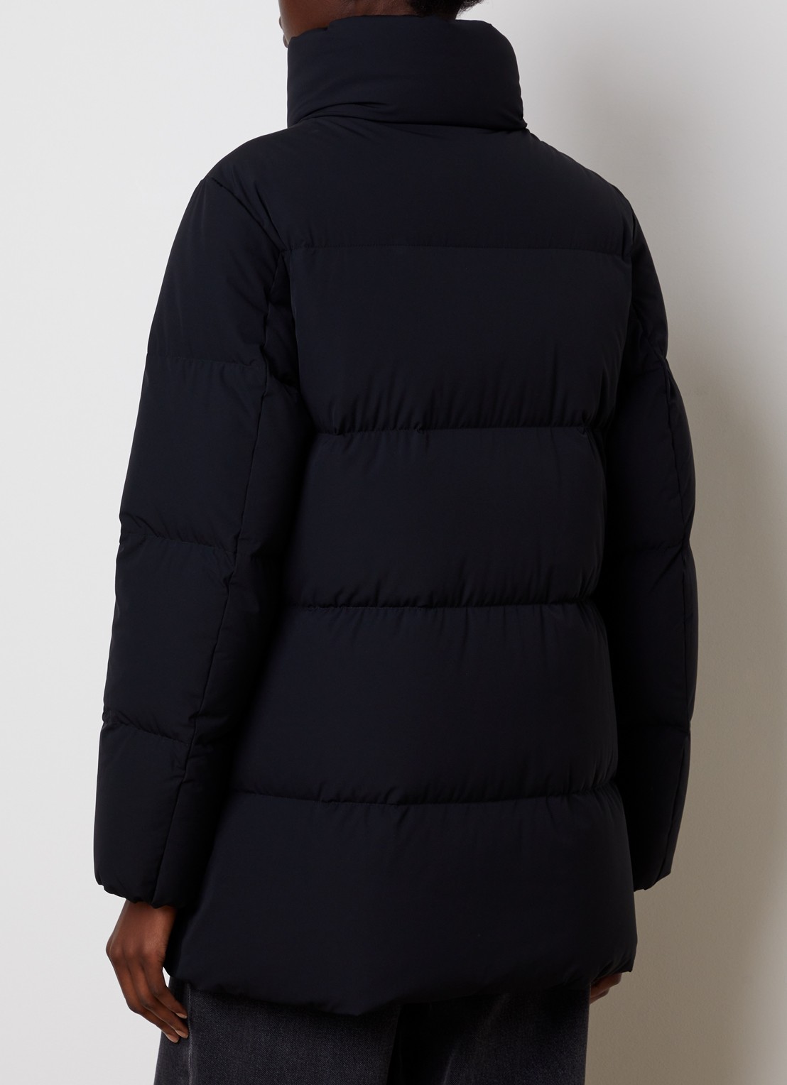 Woolrich Madison gewatteerde jas met donsvulling - achterkant 6 zwart