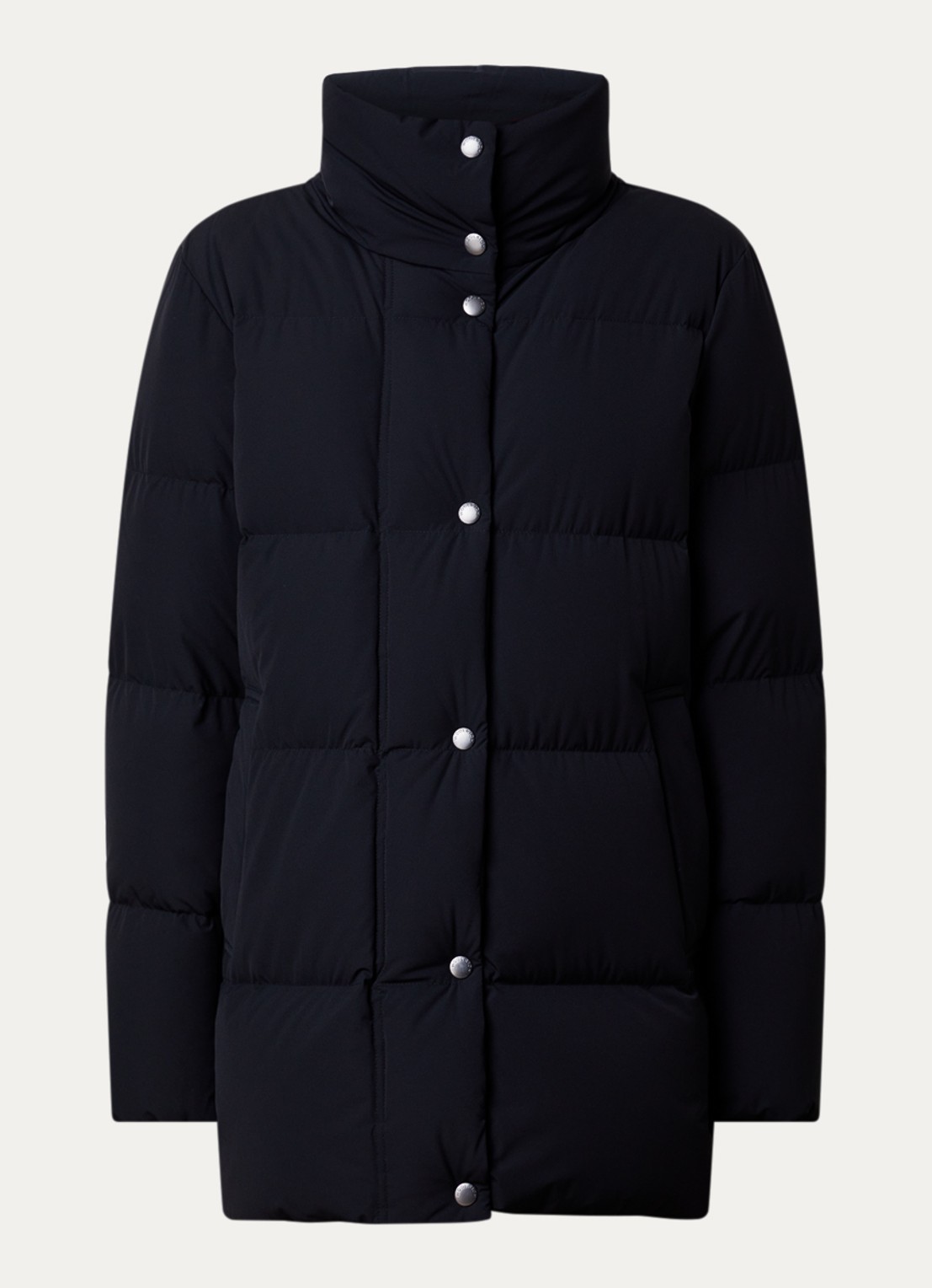 Woolrich Madison gewatteerde jas met donsvulling - voorkant 4 zwart