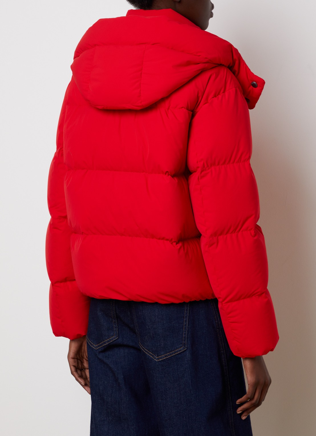 Woolrich Madison gewatteerde jas met donsvulling - achterkant 6 rood