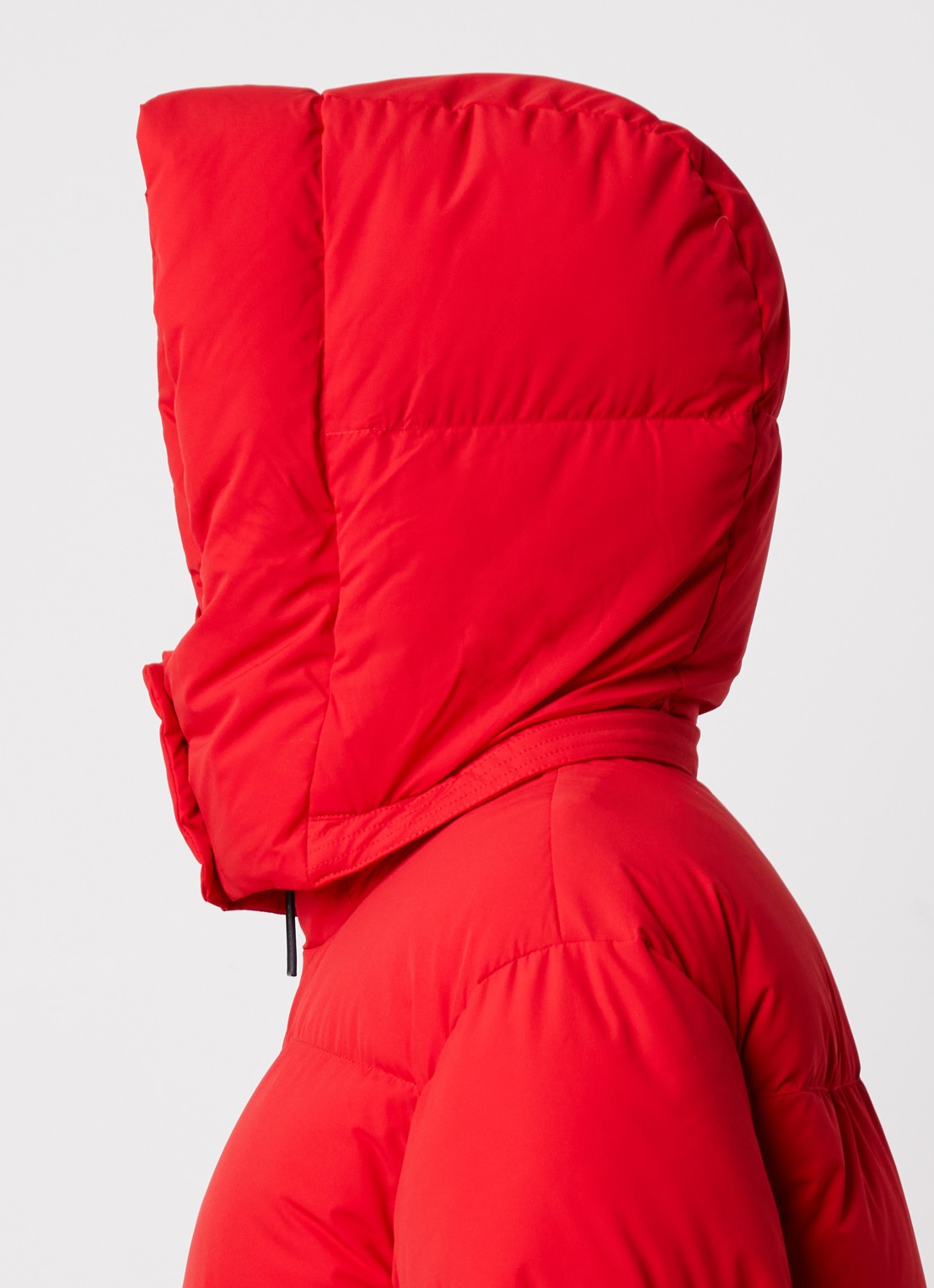 Woolrich Madison gewatteerde jas met donsvulling - detail 2 rood