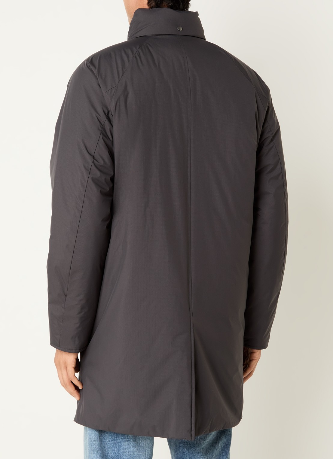 Woolrich Micro gewatteerde parka met opgestikte zakken - achterkant 4 donkergrijs