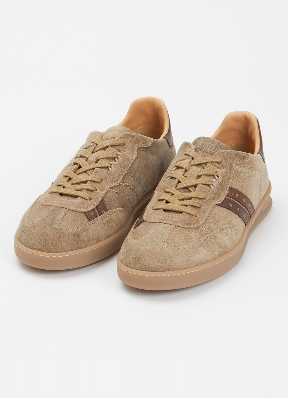 Woolrich Samba sneaker van suède met details van leer  - detail 2 zwart