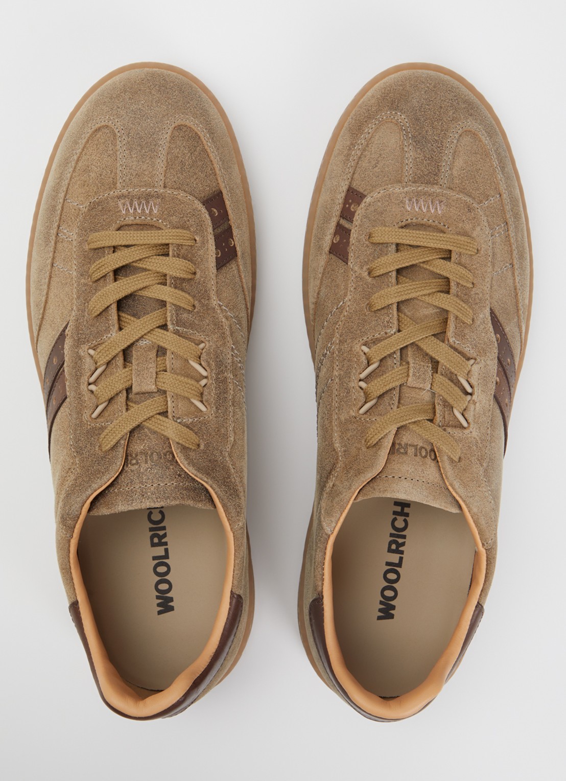 Woolrich Samba sneaker van suède met details van leer  - detail 3 zwart
