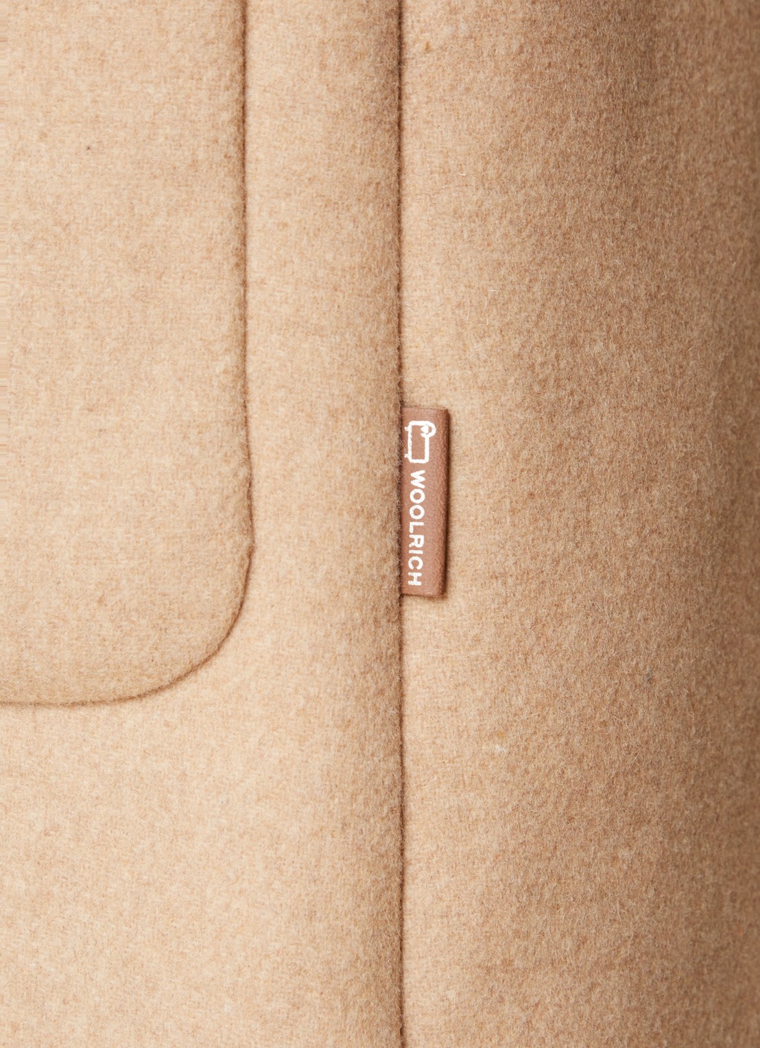 Woolrich Sideline parka in wolblend met klepzakken en uitneembare voering - detail 3 camel