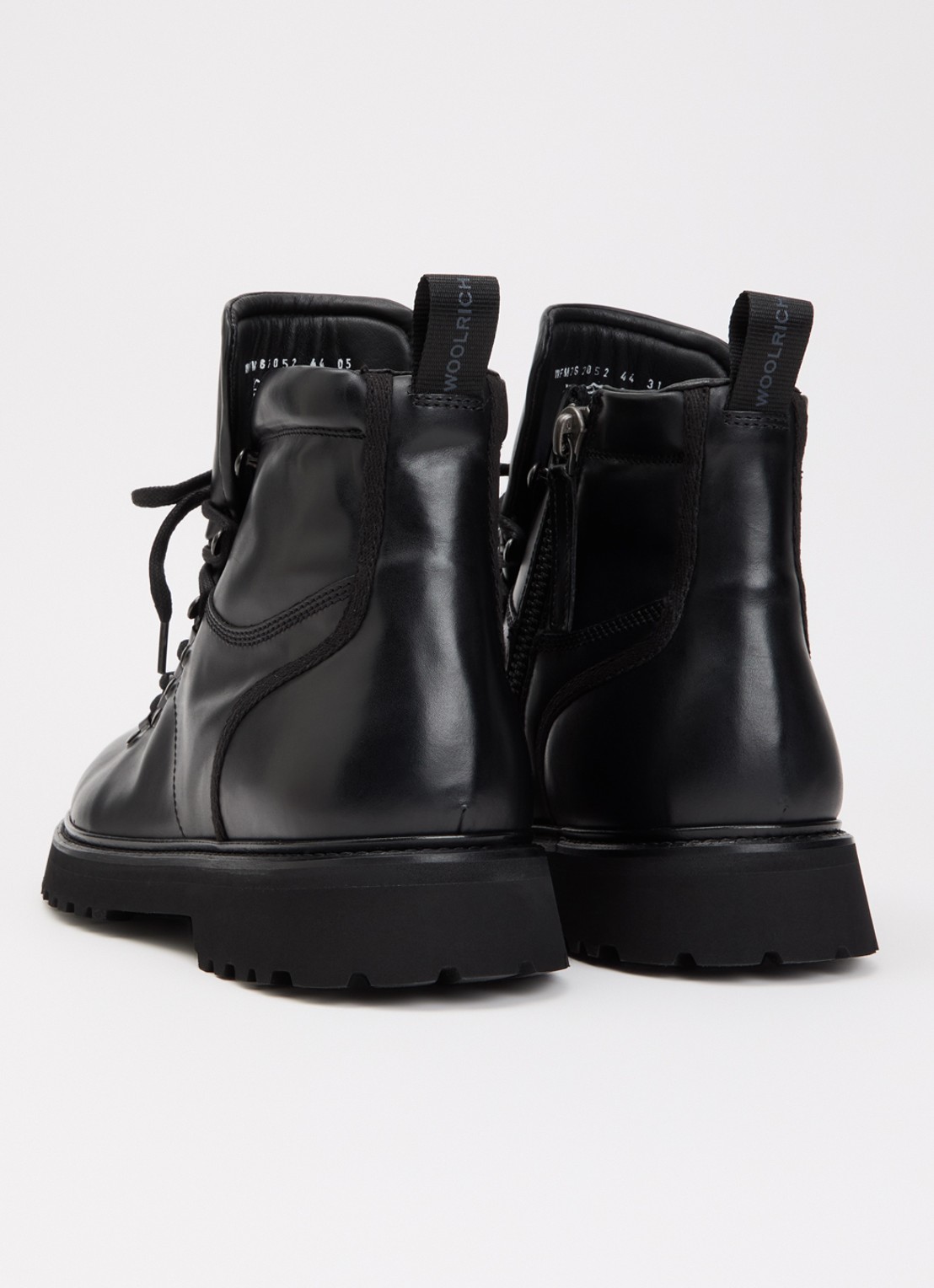 Woolrich Veterboot van kalfsleer - achterkant 4 zwart