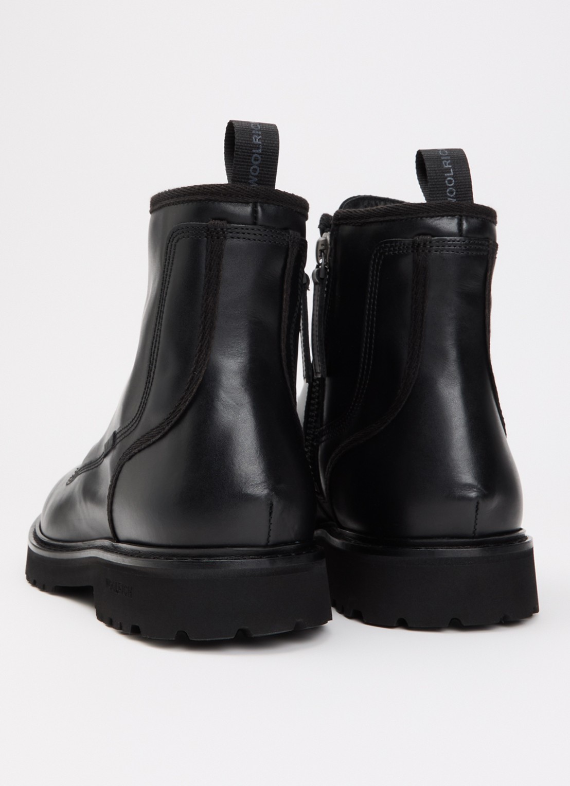 Woolrich Veterboot van kalfsleer - achterkant 4 zwart