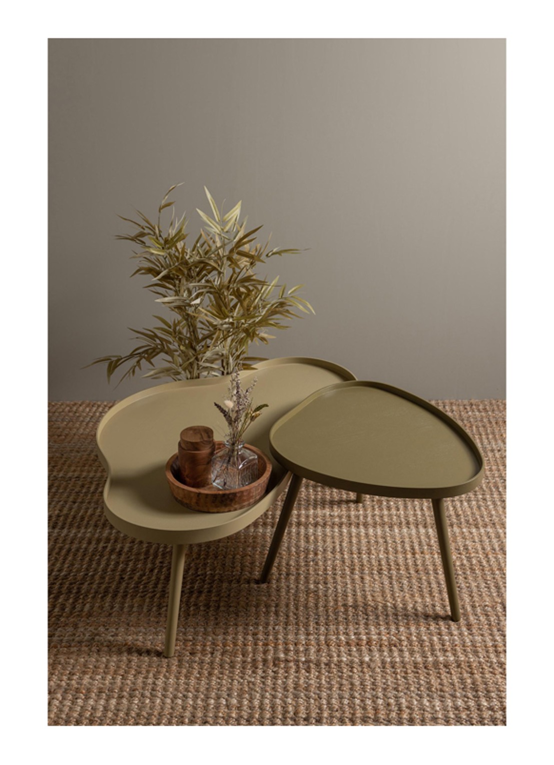 WOOOD Exclusive Mae bijzettafel 40 cm - achterkant bruin