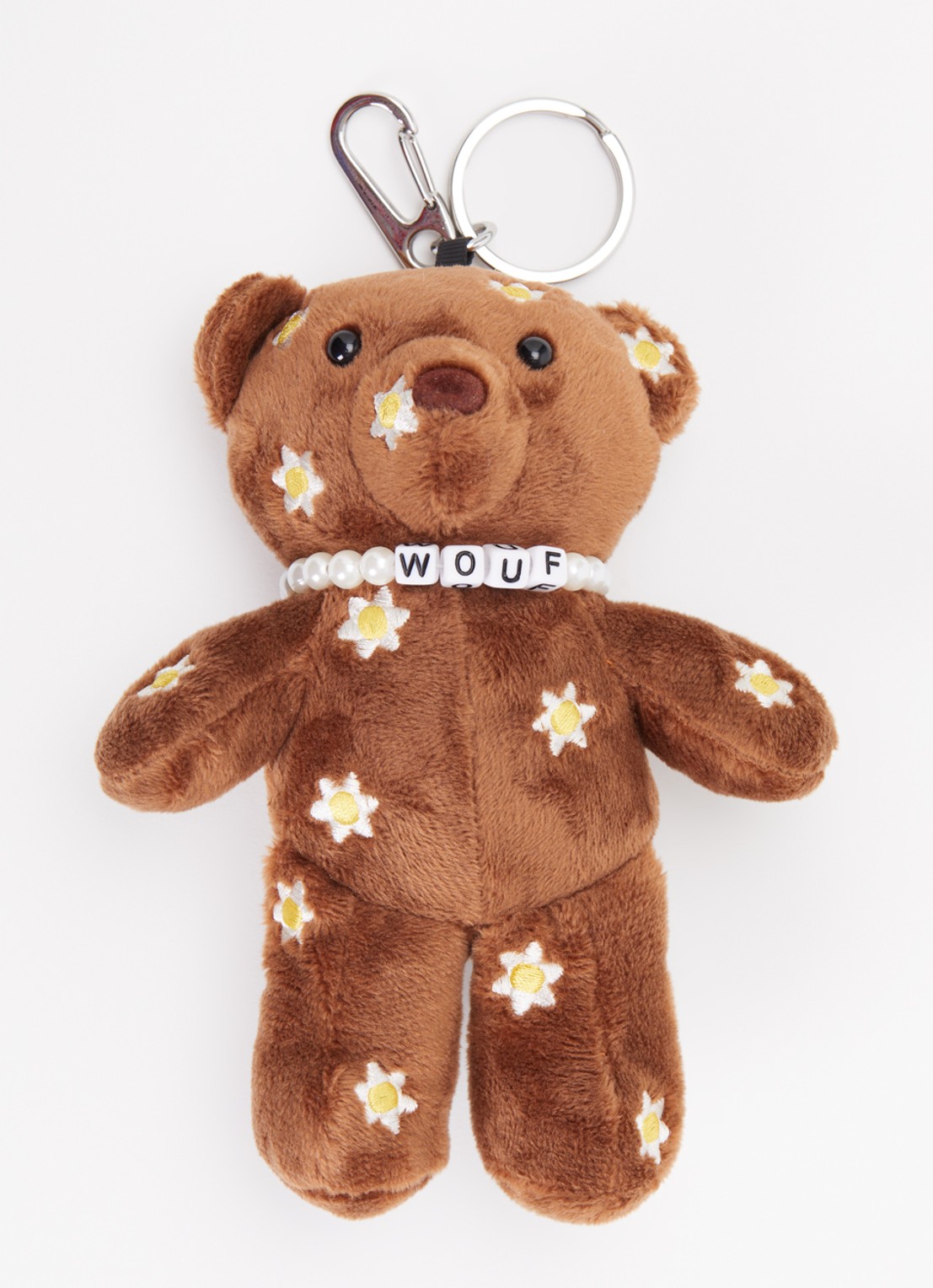 Wouf Choco Bear tasbedel - voorkant bruin