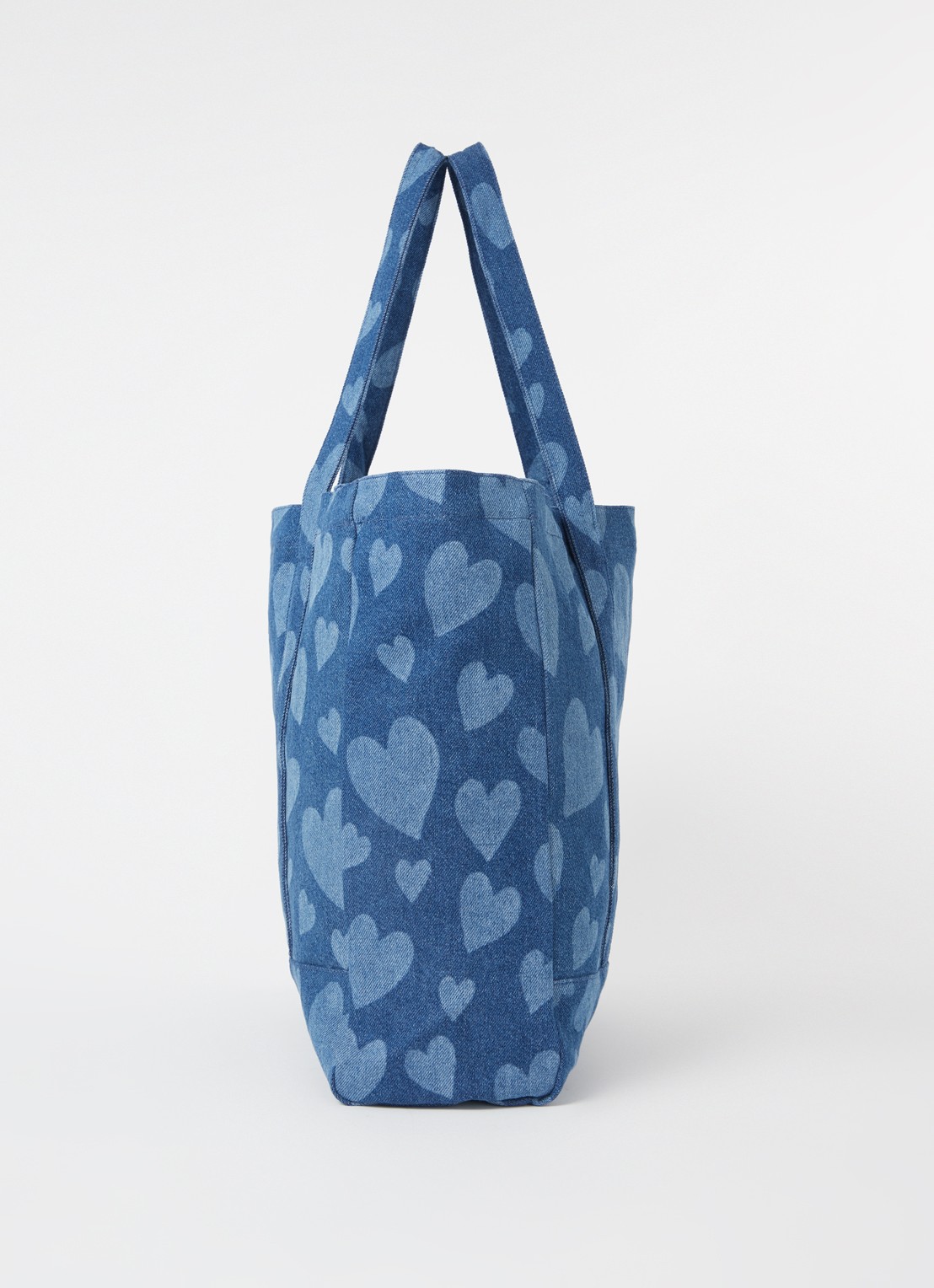 Wouf Cuore shopper van  katoen  - detail 4 indigo