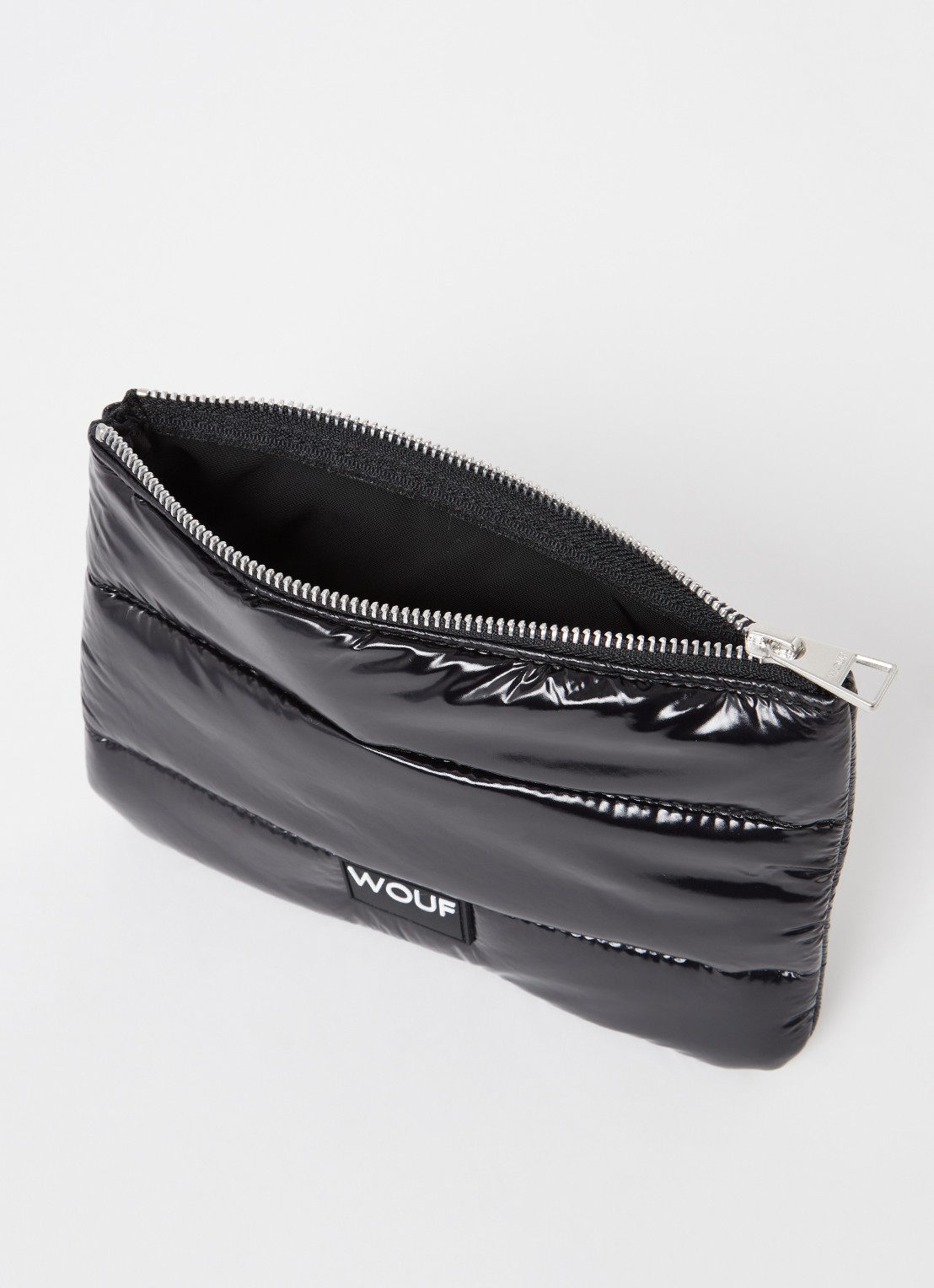 Wouf Glossy toilettas - voorkant 2 zwart
