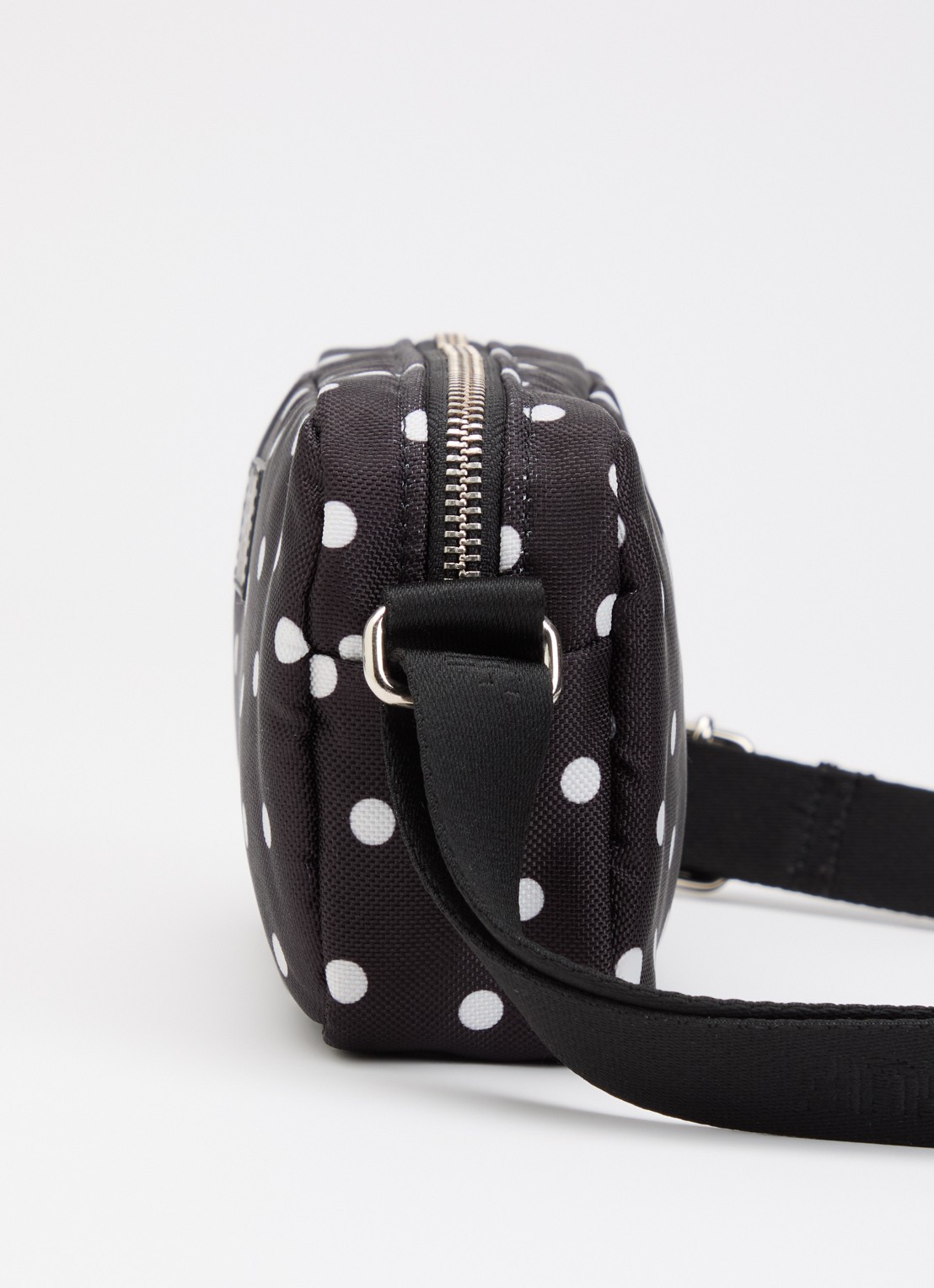 Wouf Grace Mini crossbodytas met stippenprint - detail 4 zwart