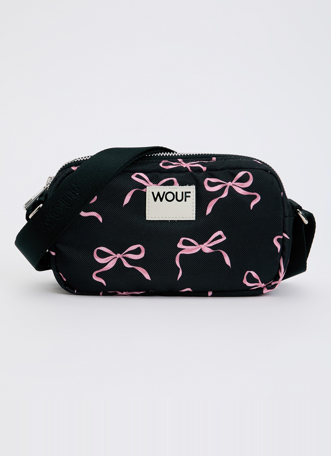 Wouf Juliette crossbodytas met print - voorkant 4 zwart
