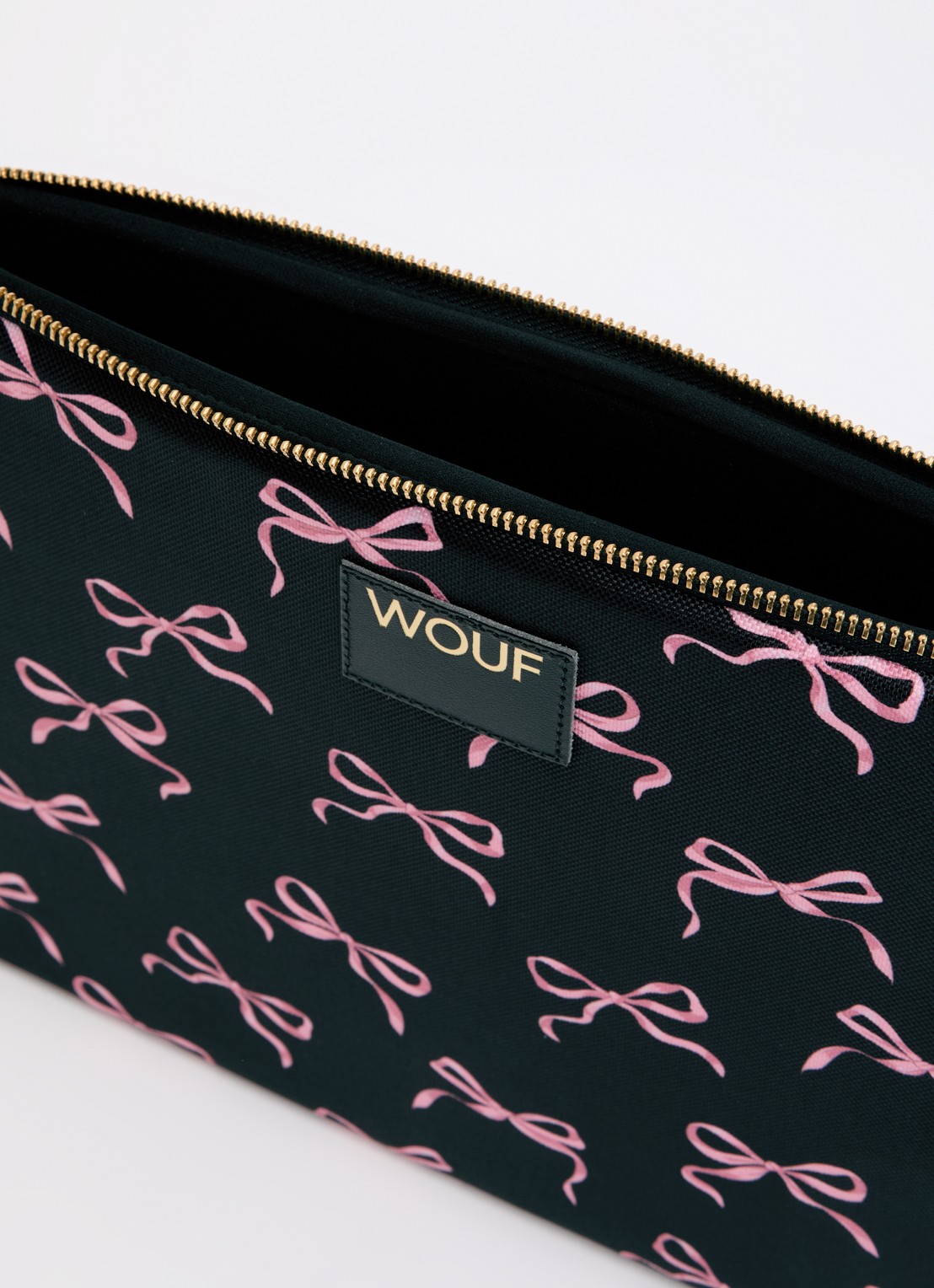 Wouf Juliette laptophoes 13 en 14 inch - detail zwart