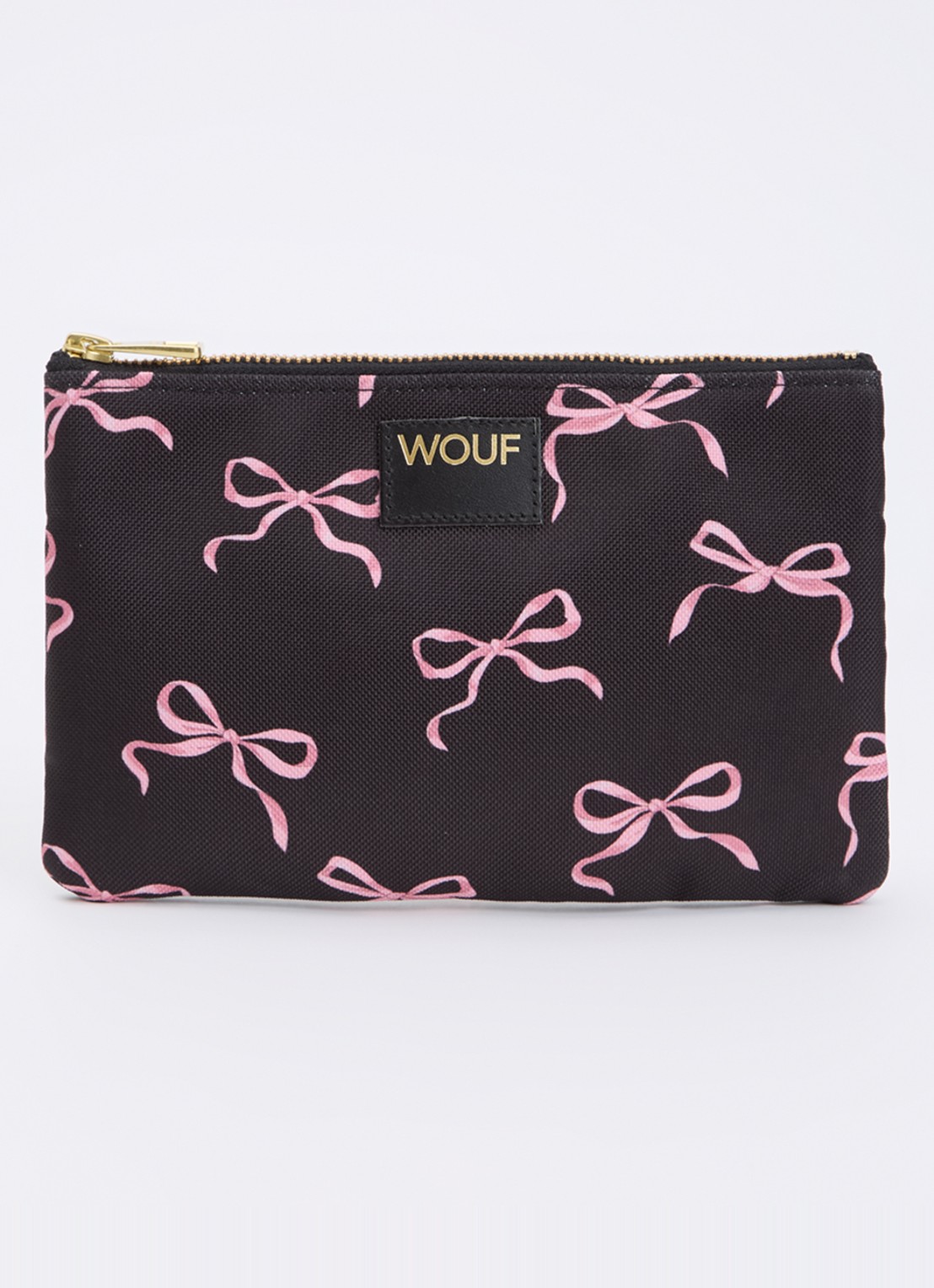 Wouf Juliette toilettas met print - voorkant zwart