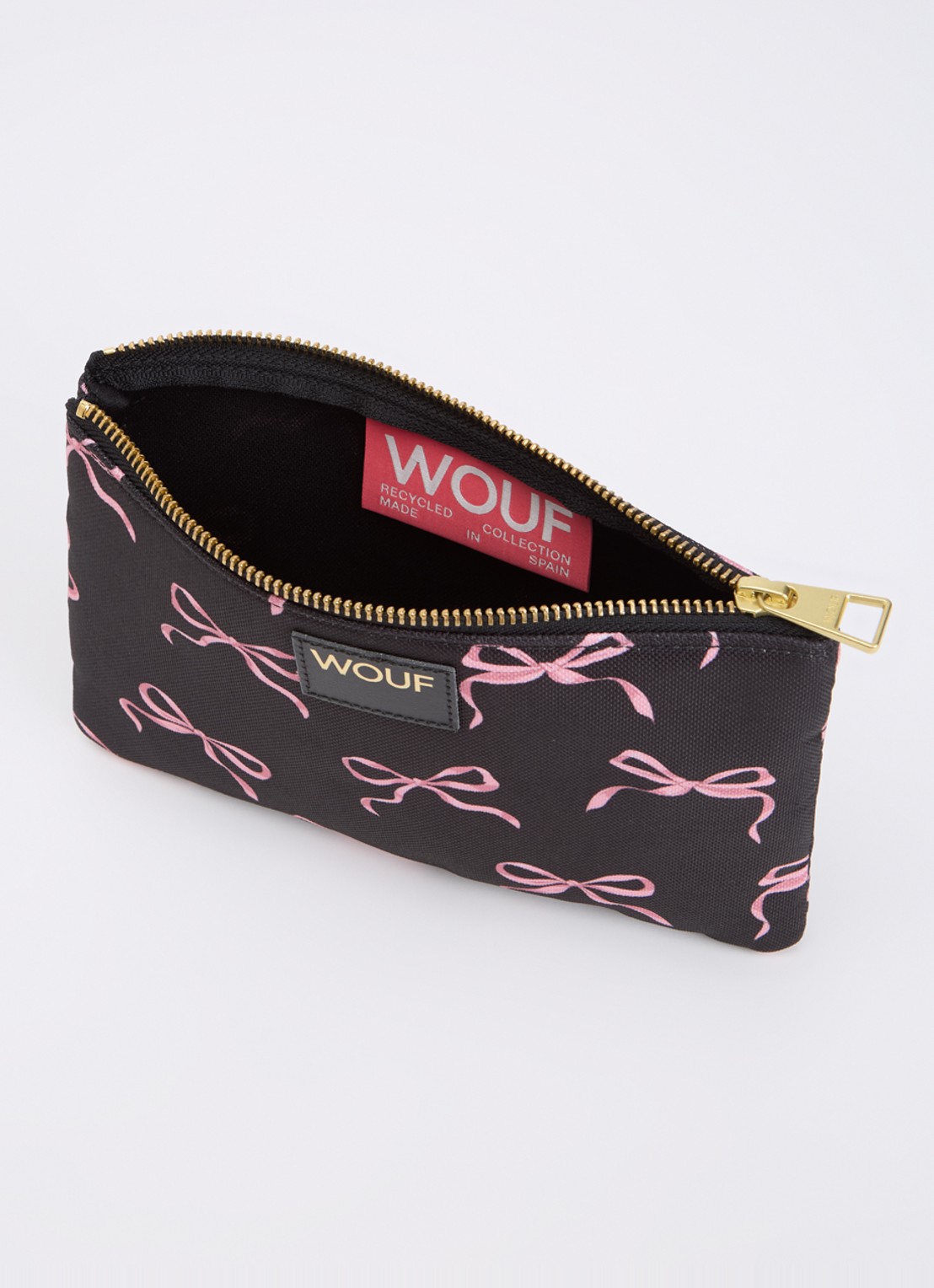 Wouf Juliette toilettas met print - voorkant 2 zwart