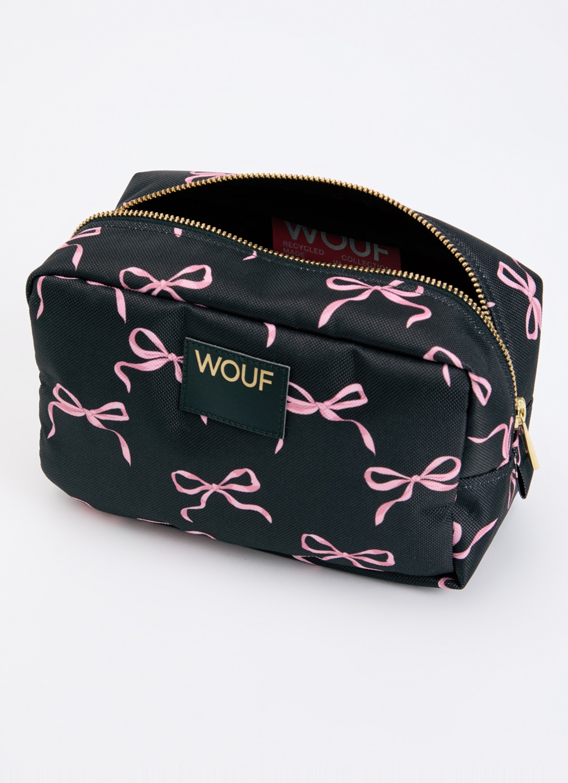 Wouf Juliette toilettas met print - voorkant 2 zwart