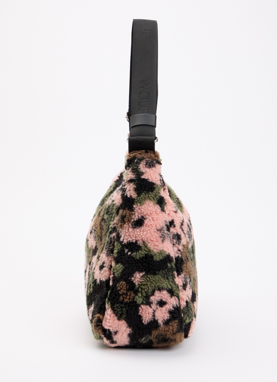 Wouf Margot Hobo schoudertas van teddy met print - detail 4 multicolor
