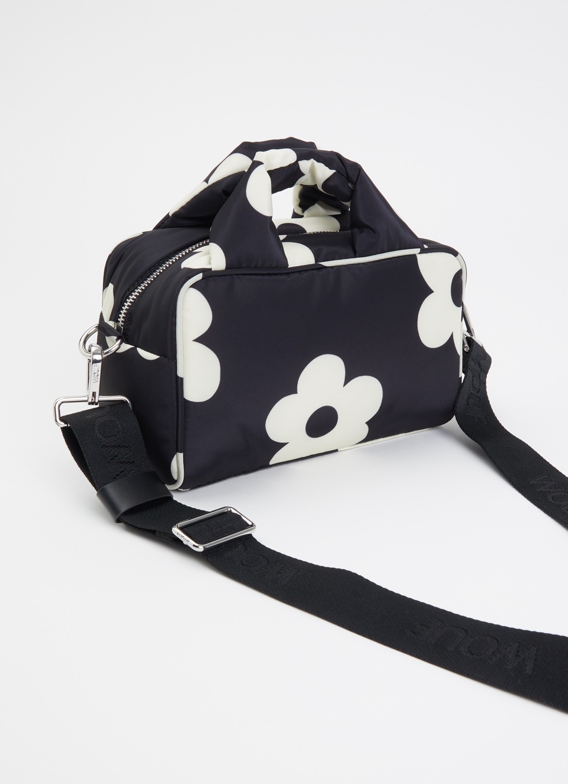 Wouf Night Daisy handtas met afneembare schouderriem - achterkant 5 zwart