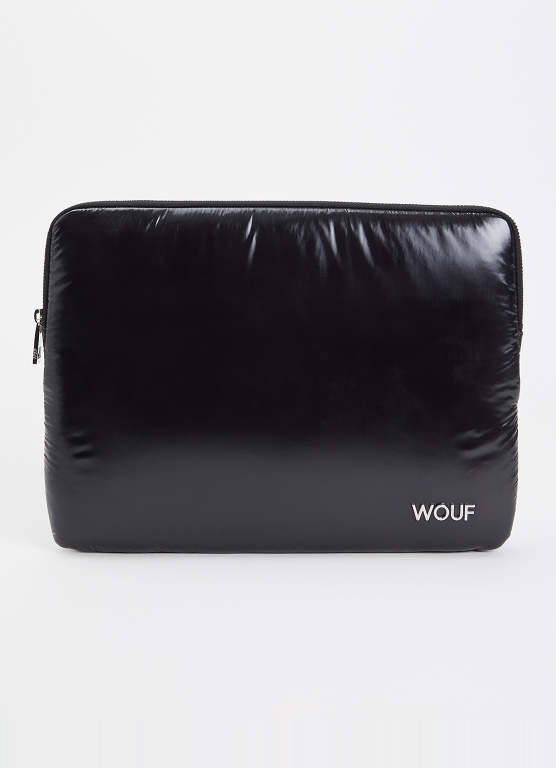 Wouf Night laptophoes 13 en 14 inch - voorkant zwart