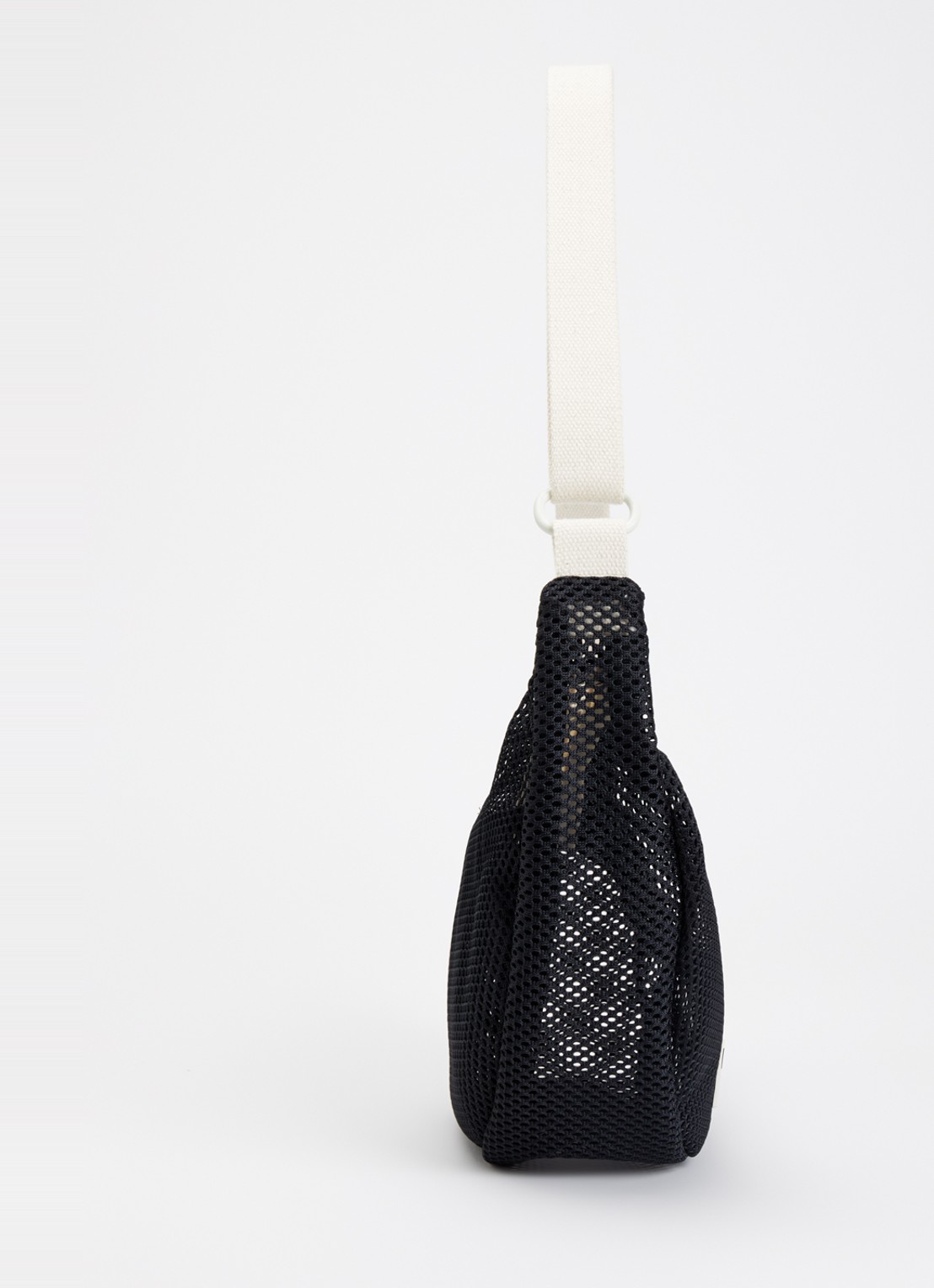Wouf Onyx crossbodytas van mesh met logo - detail 4 antraciet