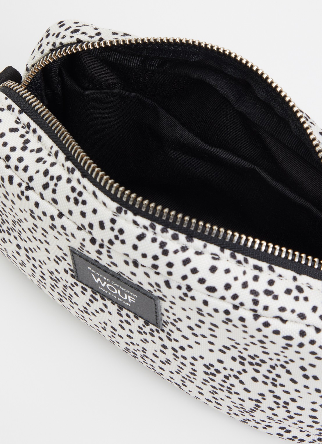 Wouf Panna Mini crossbodytas met print - detail wit