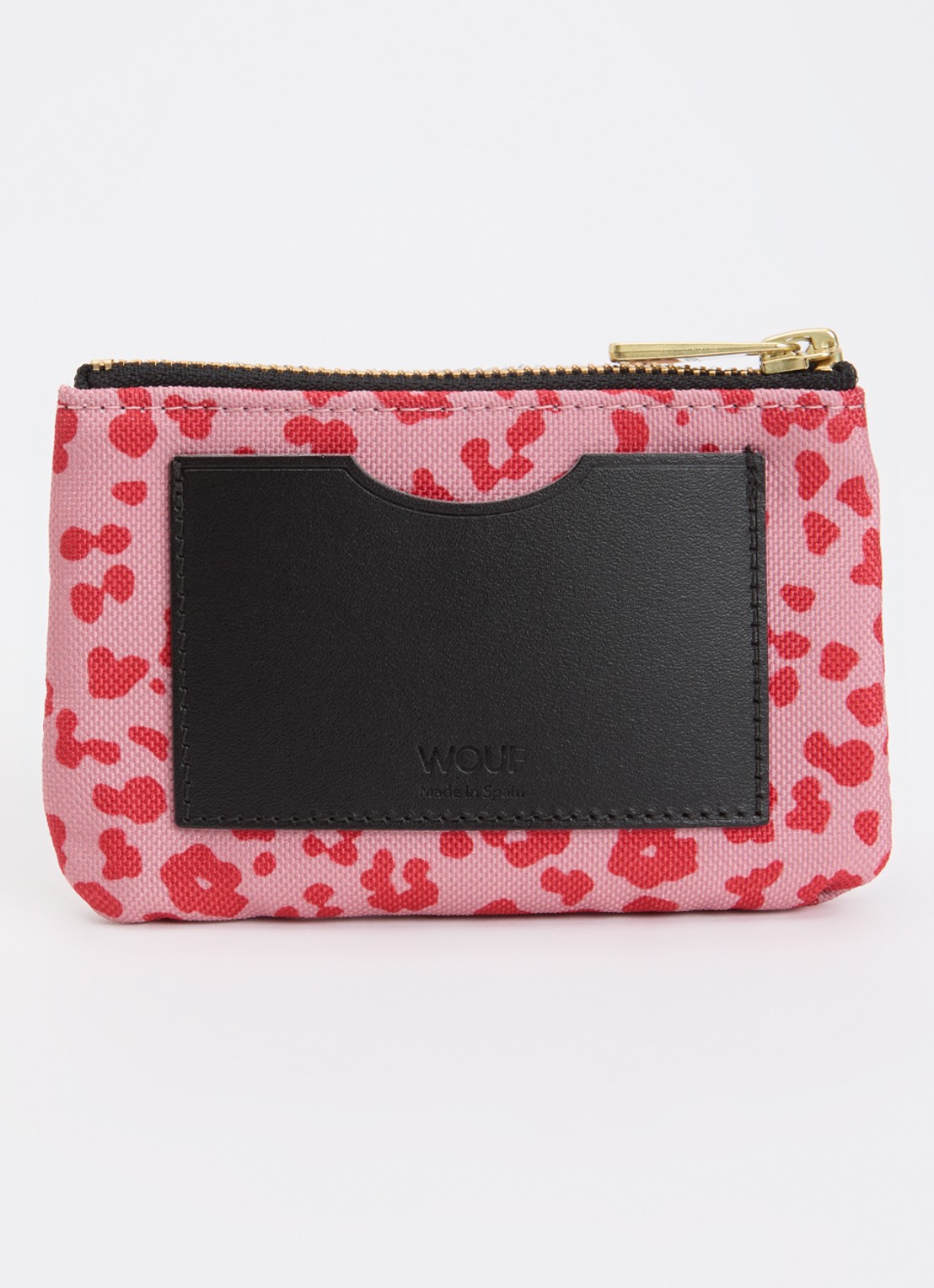 Wouf Roar portemonnee met print - achterkant 3 roze