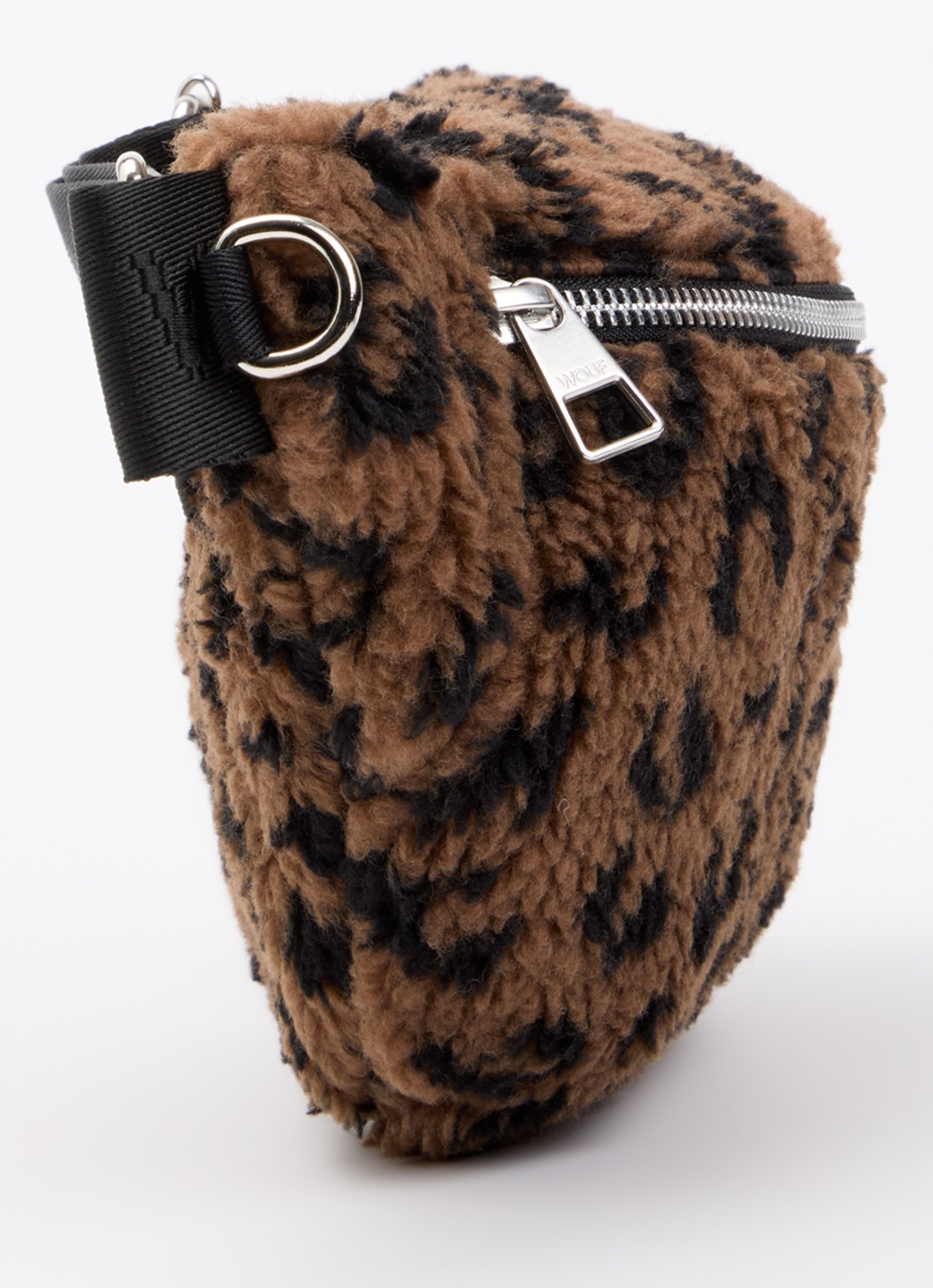 Wouf Simona heuptas van teddy met panterprint - detail 4 bruin