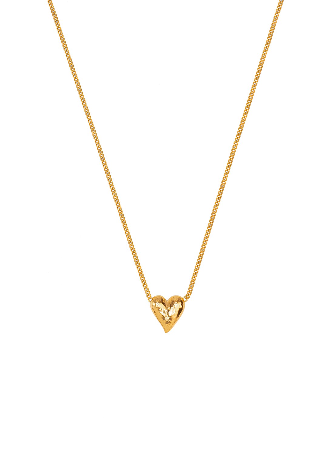 Wouters & Hendrix Ketting met hanger verguld - voorkant goud