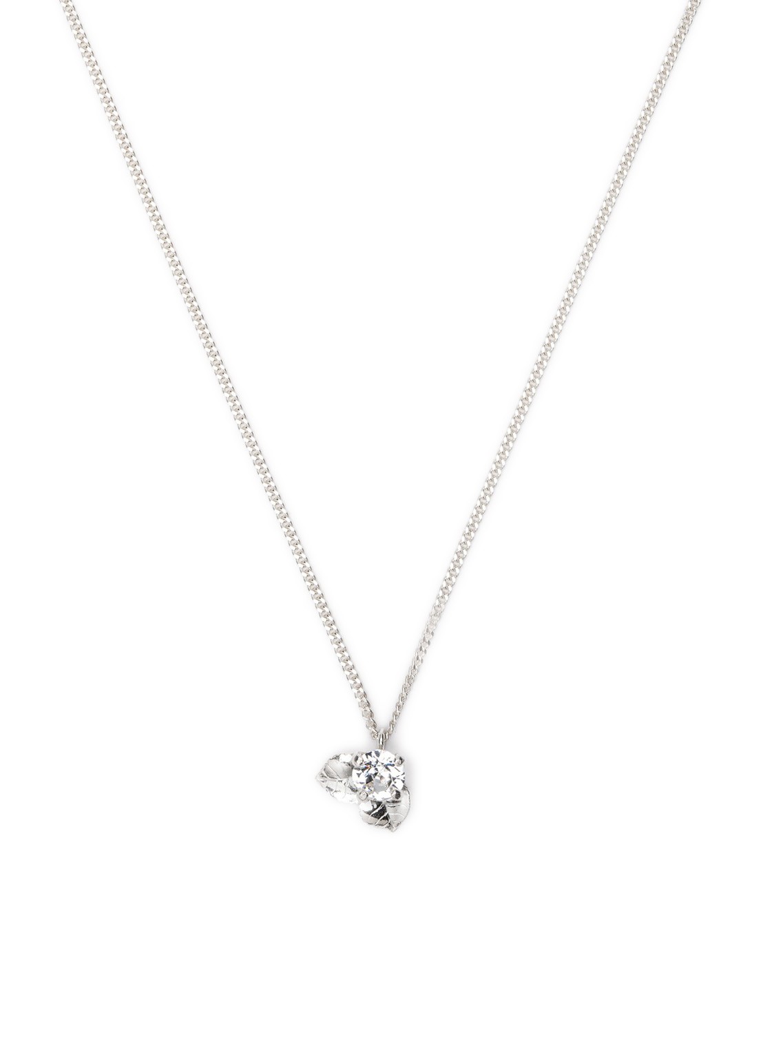 Wouters & Hendrix Ketting van zilver met hanger  - voorkant zilver
