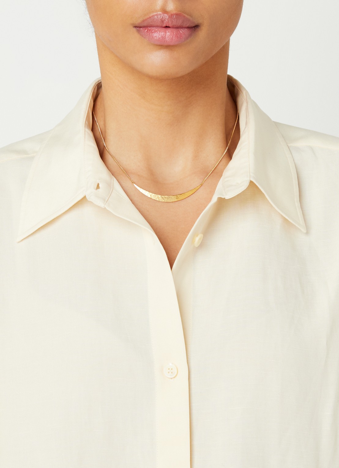 Wouters & Hendrix Ketting verguld - voorkant 5 goud