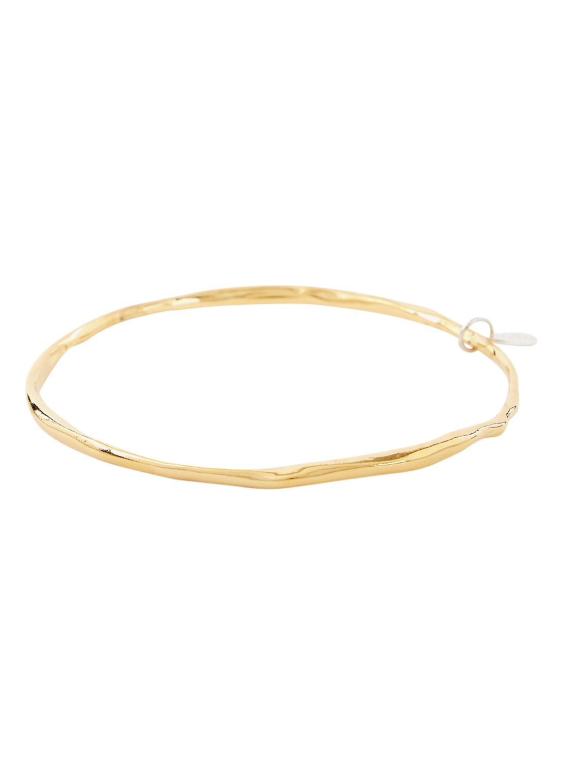 Wouters & Hendrix  shaped bangle verguld - voorkant goud