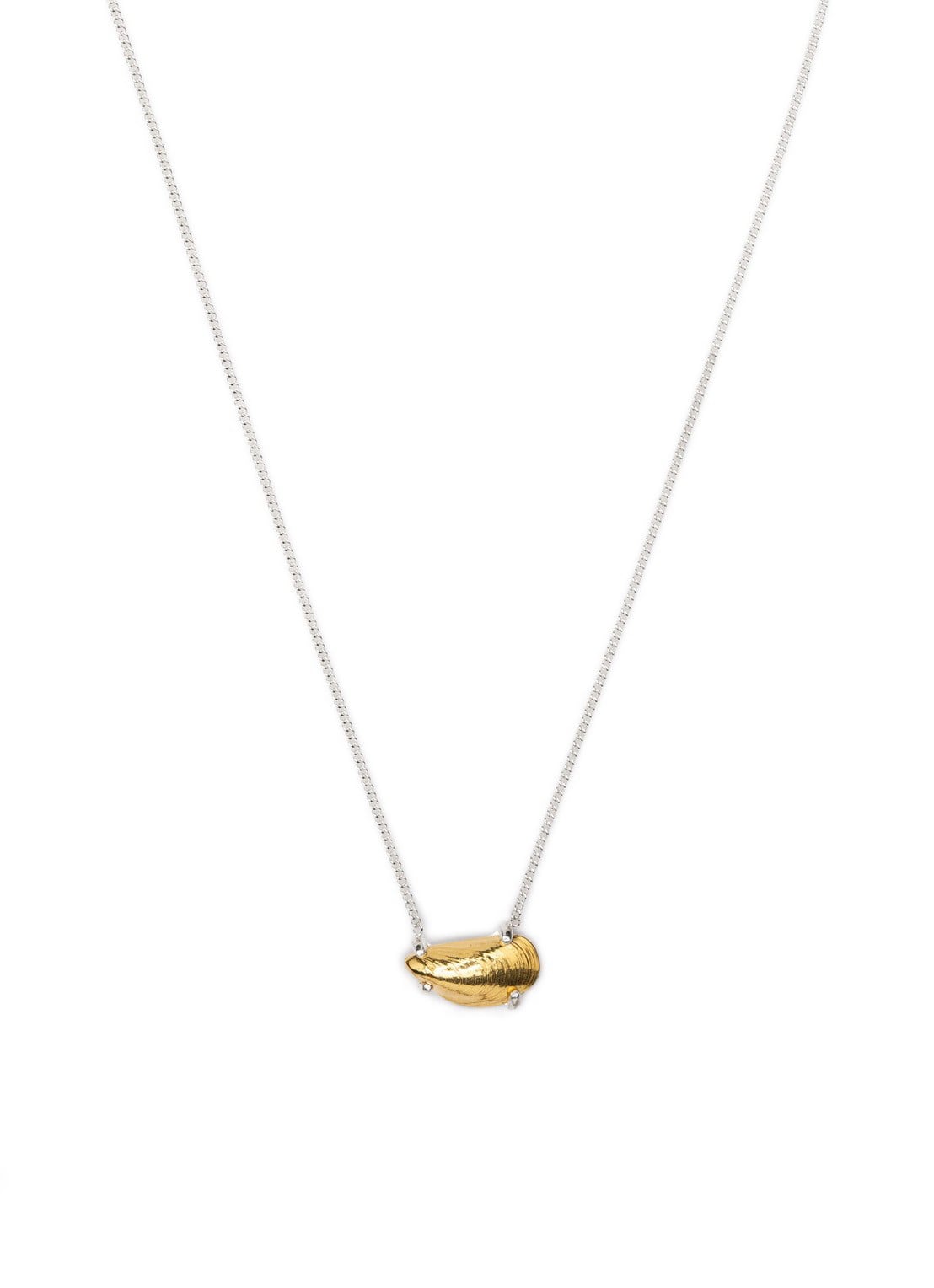 Wouters & Hendrix Small Mussel ketting verguld - voorkant 2 goud