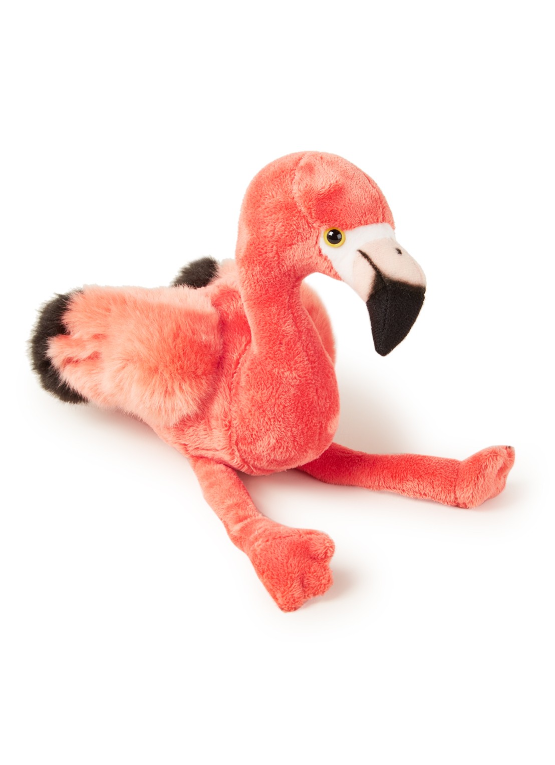 WWF Flamingo knuffel 30 cm - voorkant roze