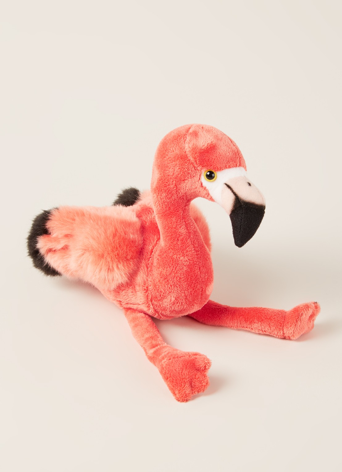WWF Flamingo knuffel 30 cm - voorkant 2 roze
