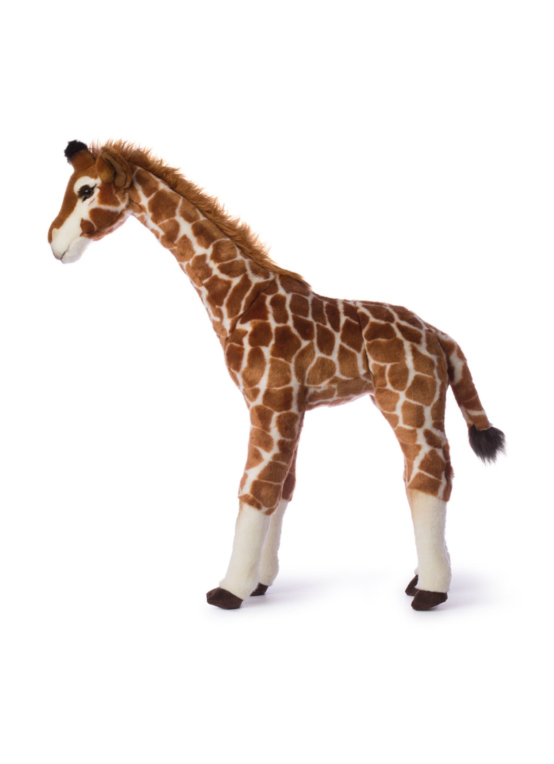 WWF Giants giraffe knuffel 75 cm - voorkant 3 bruin