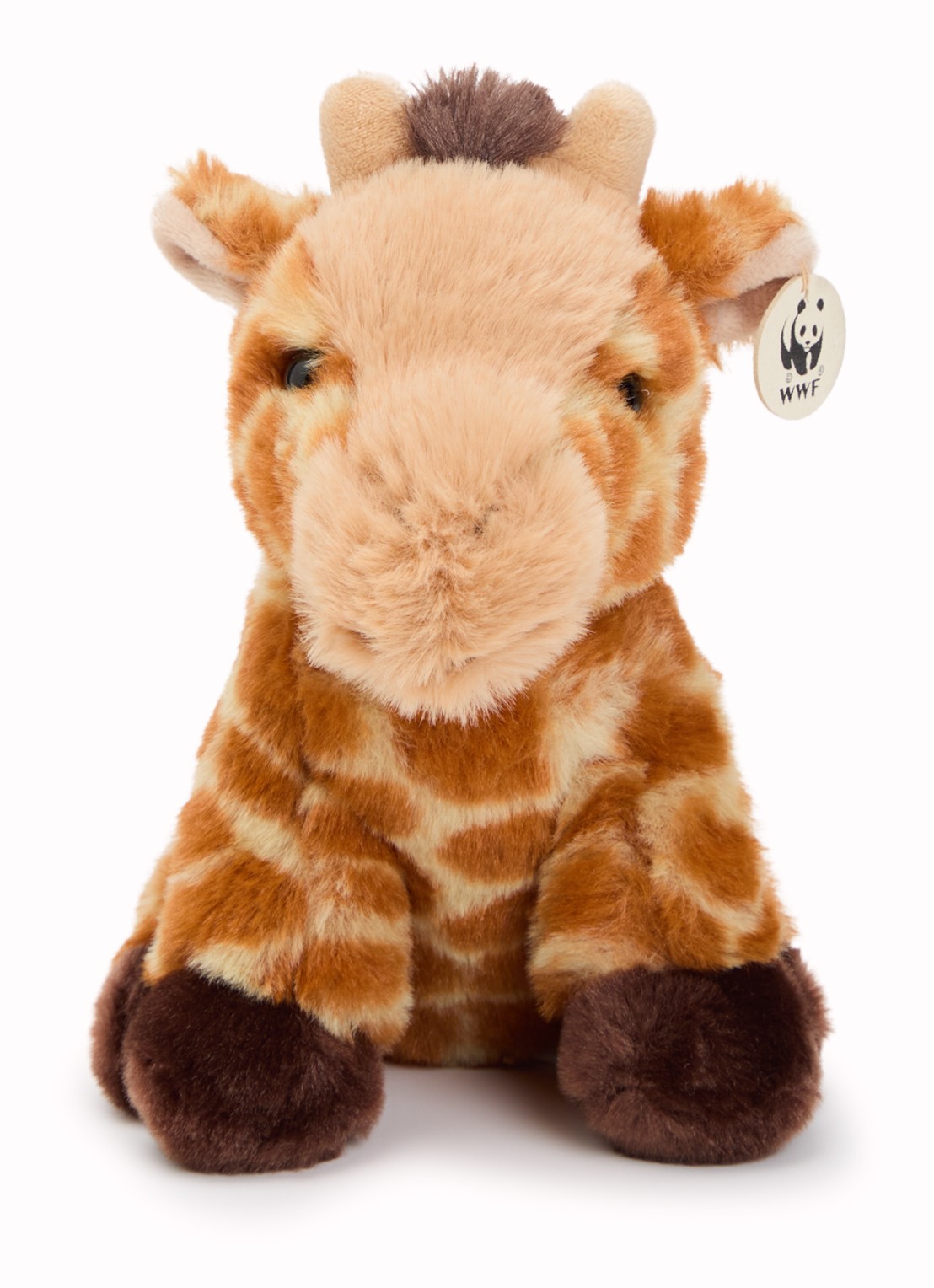 WWF Giraf knuffel - voorkant bruin