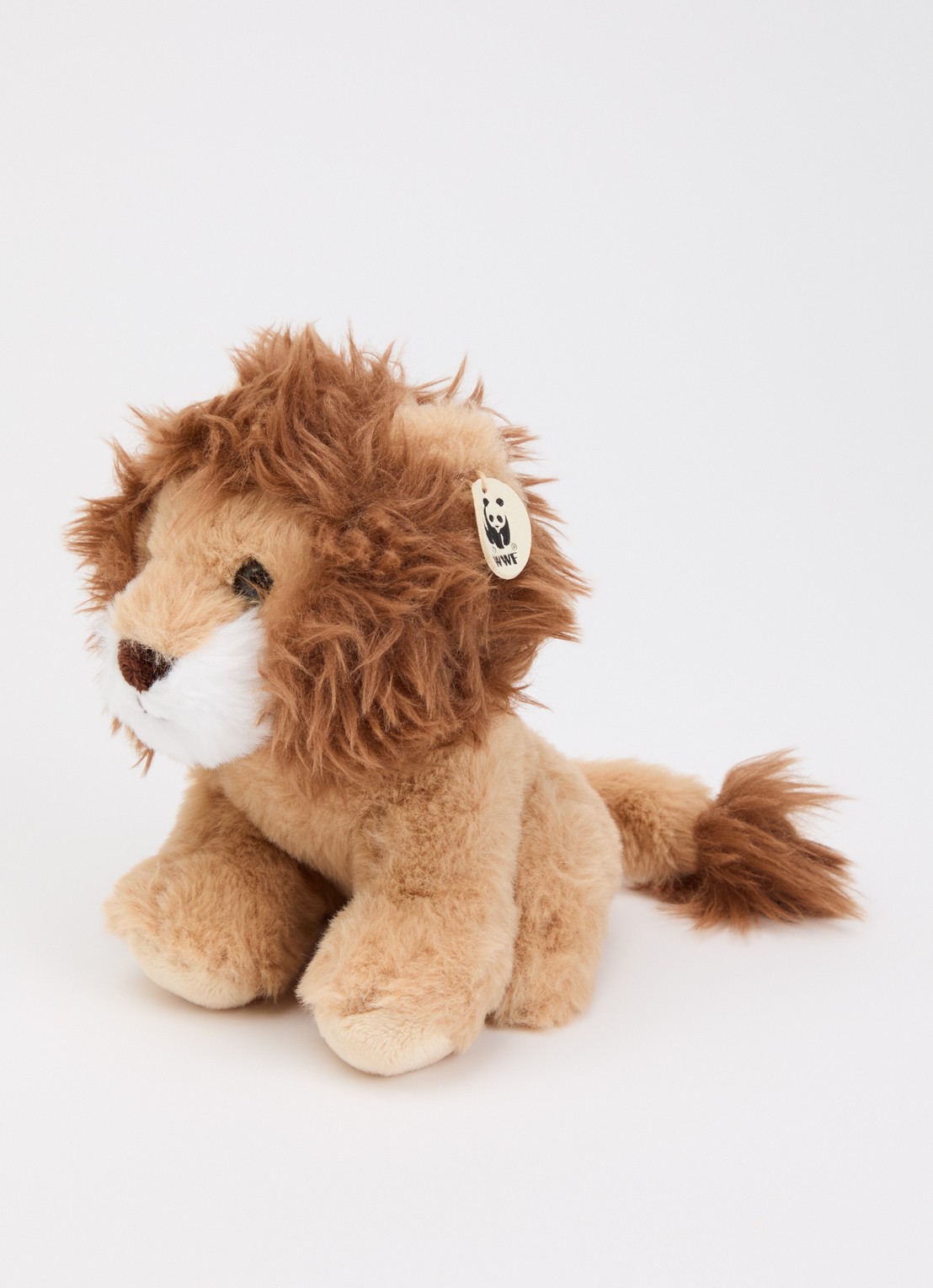 WWF Leeuw knuffel - voorkant 2 zand