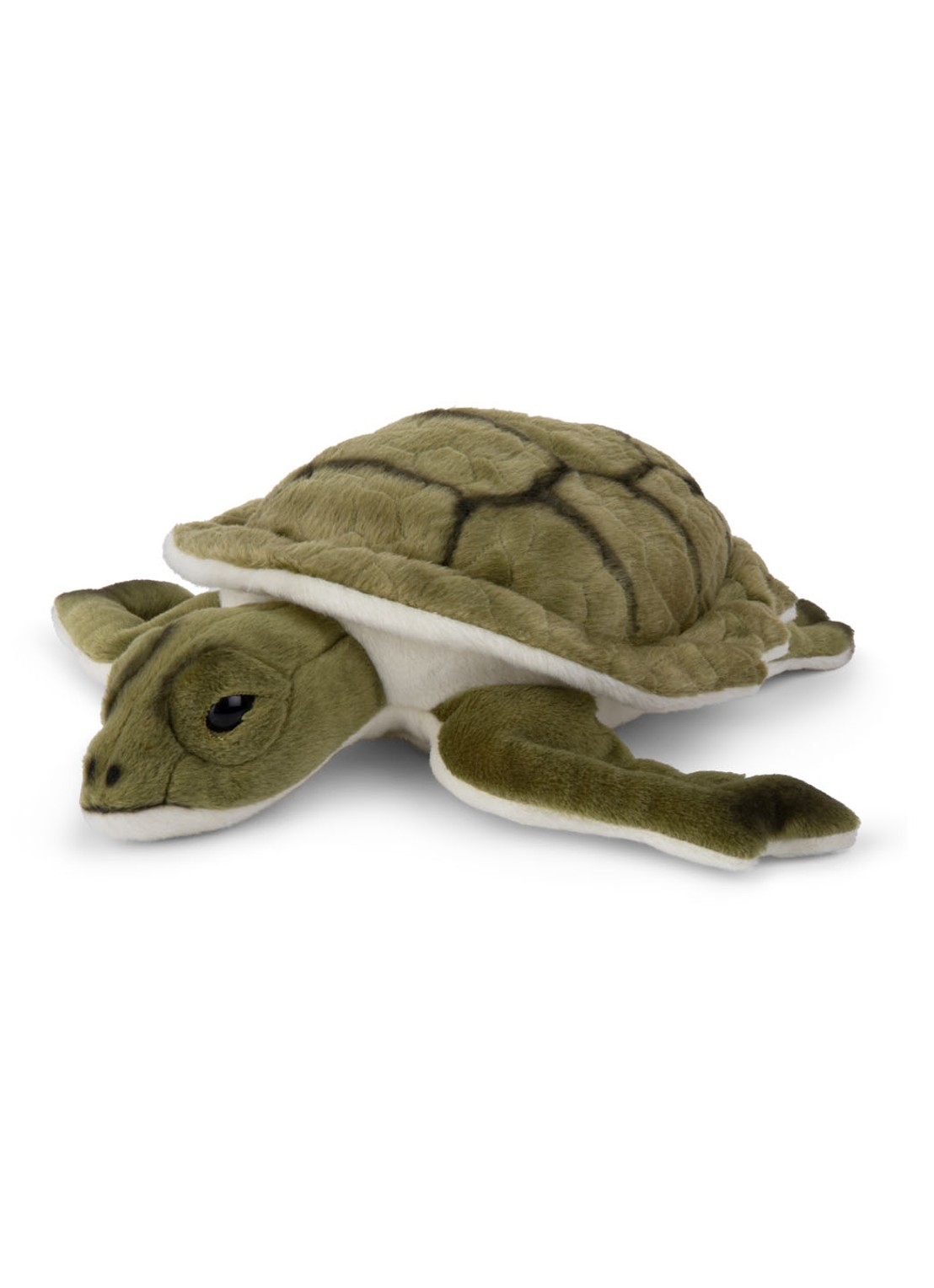 WWF Zeeschildpad knuffel 23 cm - voorkant groen